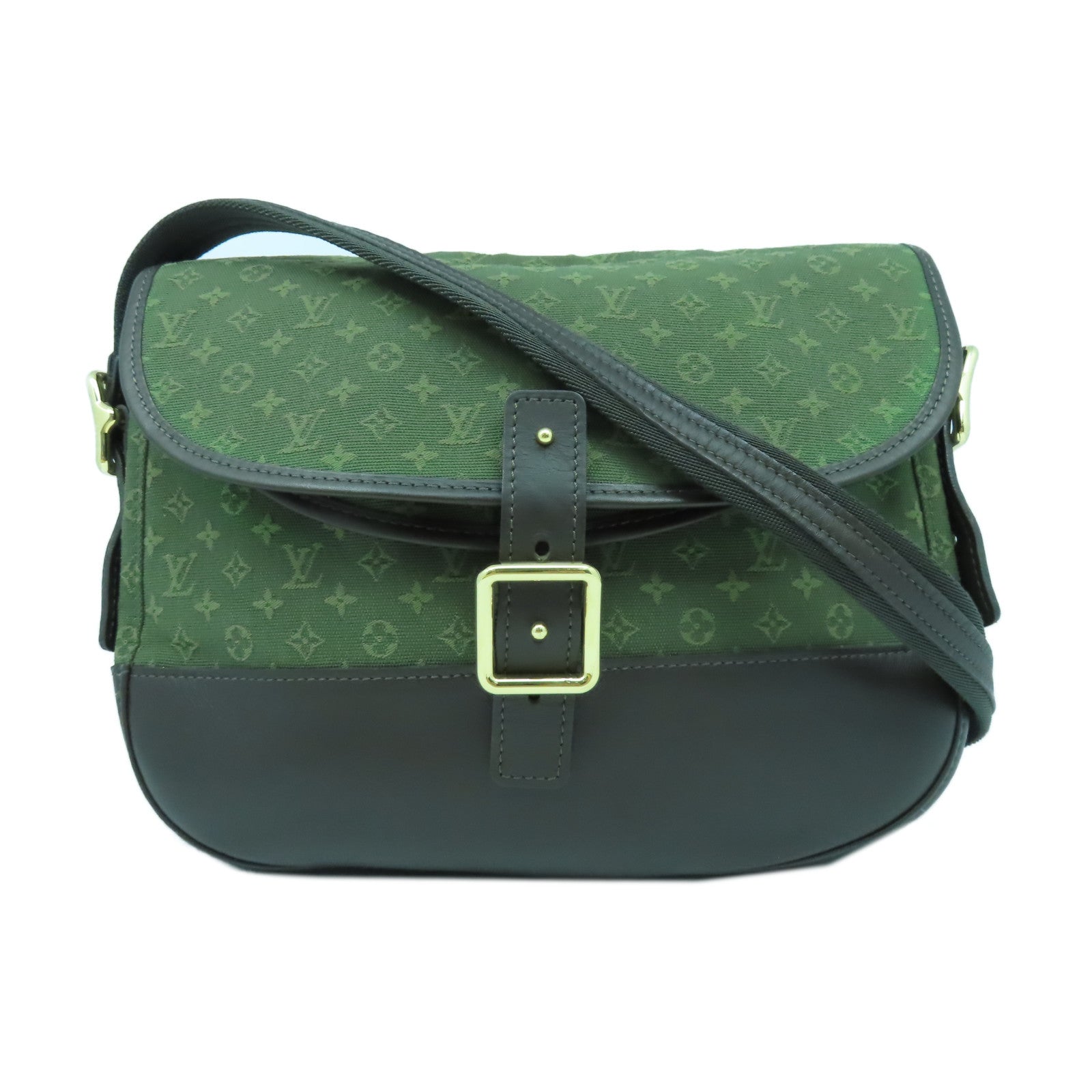 LOUIS VUITTON Monogram Mini Berangere金扣肩背袋綠色