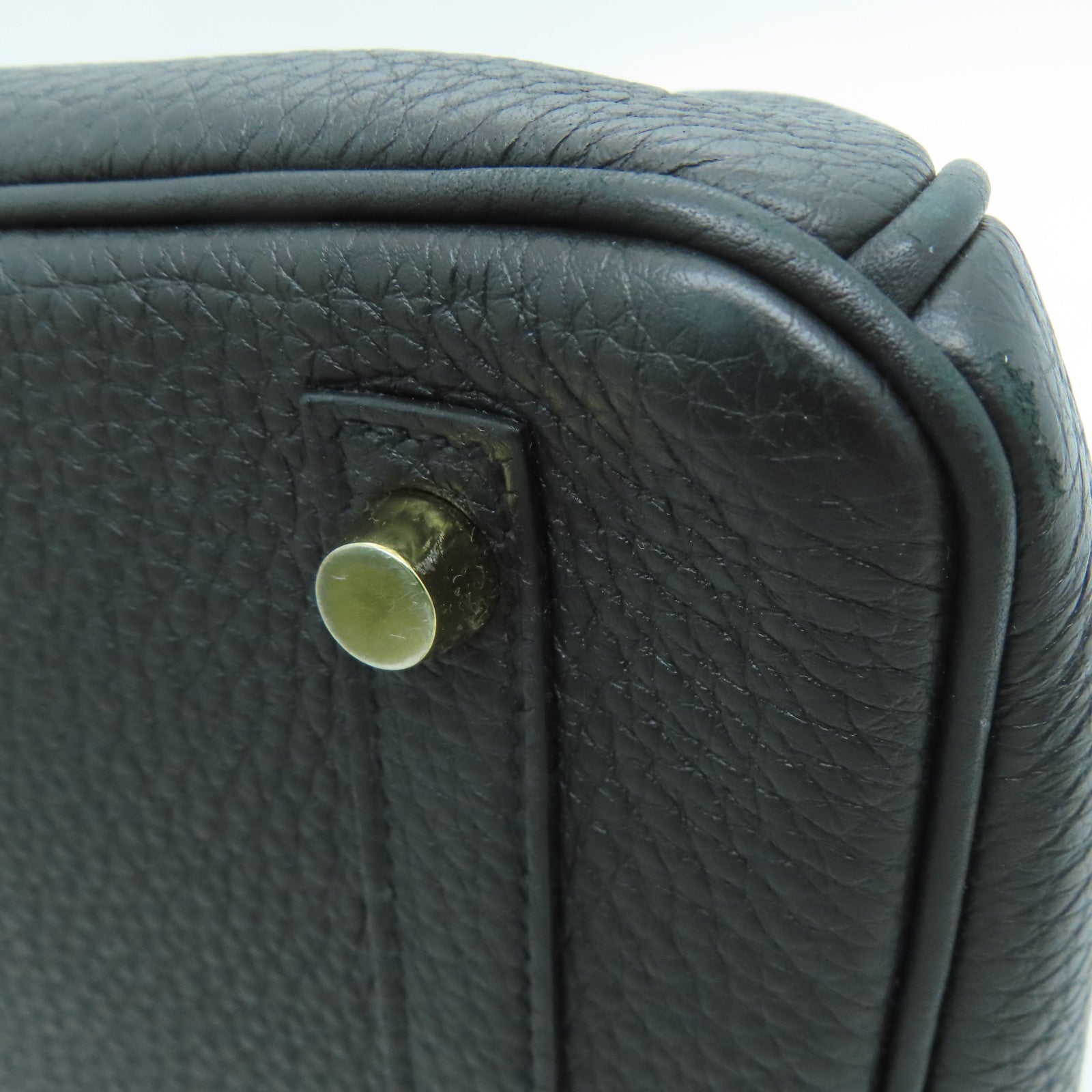 HERMES Togo皮革Birkin 30金扣手挽袋Noir/黑色