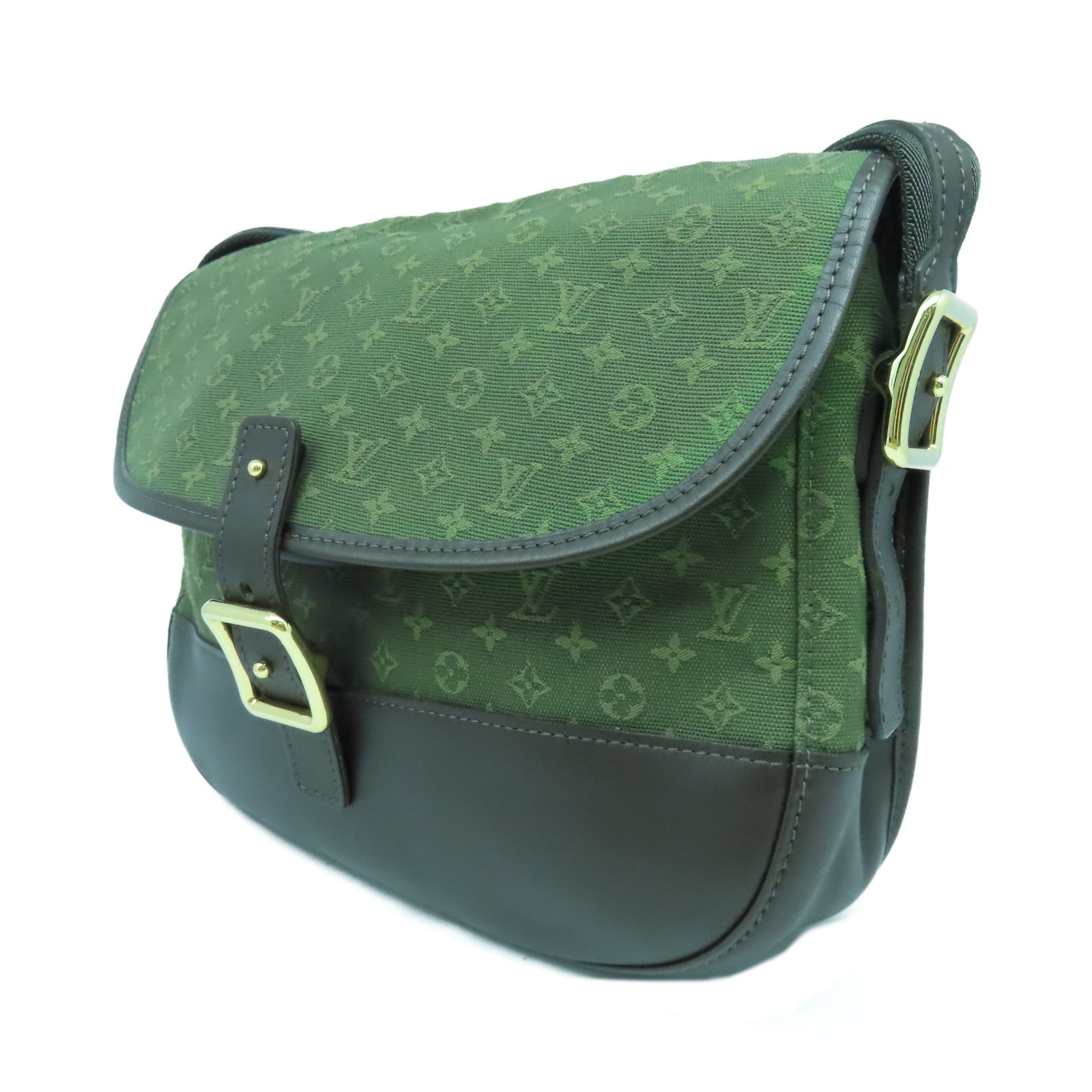 LOUIS VUITTON Monogram Mini Berangere金扣肩背袋綠色