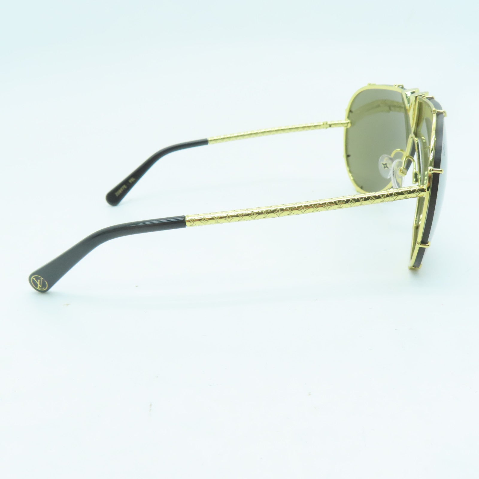 LOUIS VUITTON 金屬Drive Sunglasses金扣太陽眼鏡金色