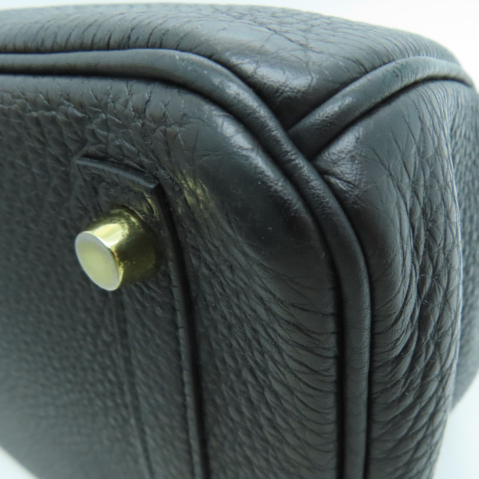 HERMES Togo皮革Birkin 30金扣手挽袋Noir/黑色
