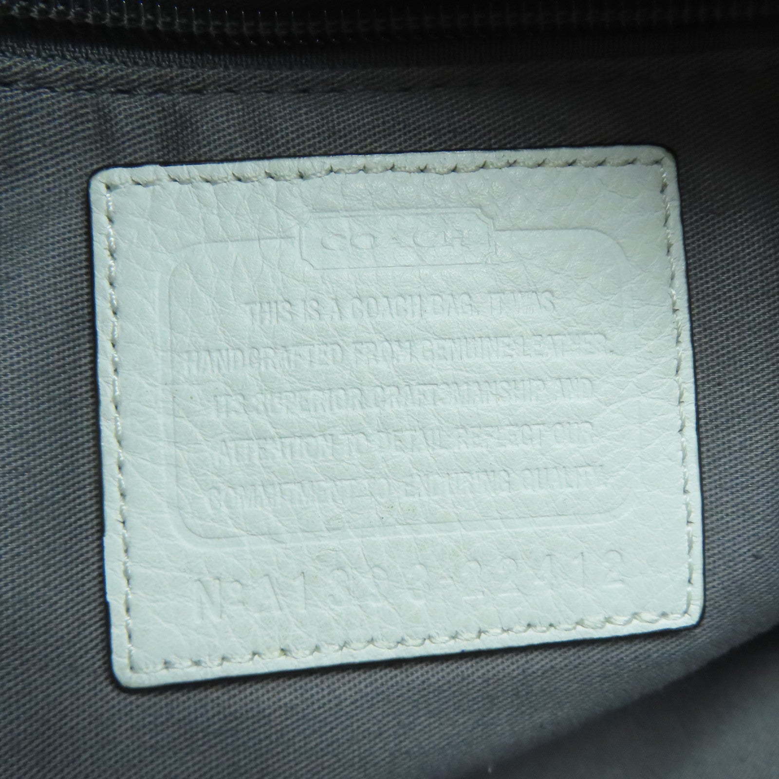 COACH 牛皮皮革Tote Bag銀扣肩背袋灰色/黃色