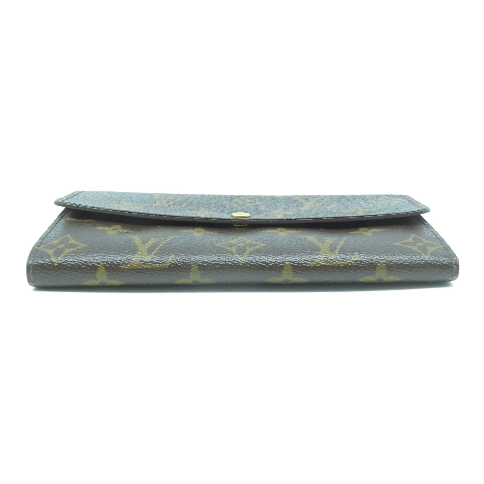 LOUIS VUITTON Monogram Portefeuille Sarah Wallet金扣長錢包啡色