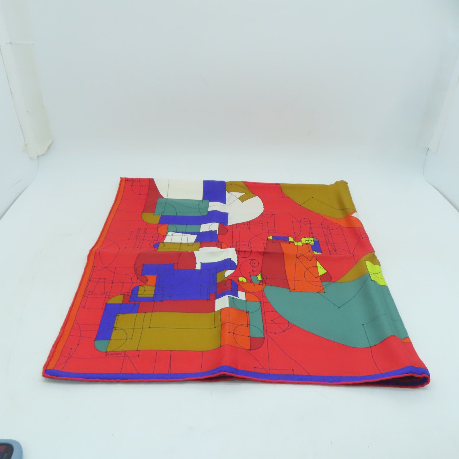 HERMES 【激減優惠】絲質Scarf 90x90絲巾紅色