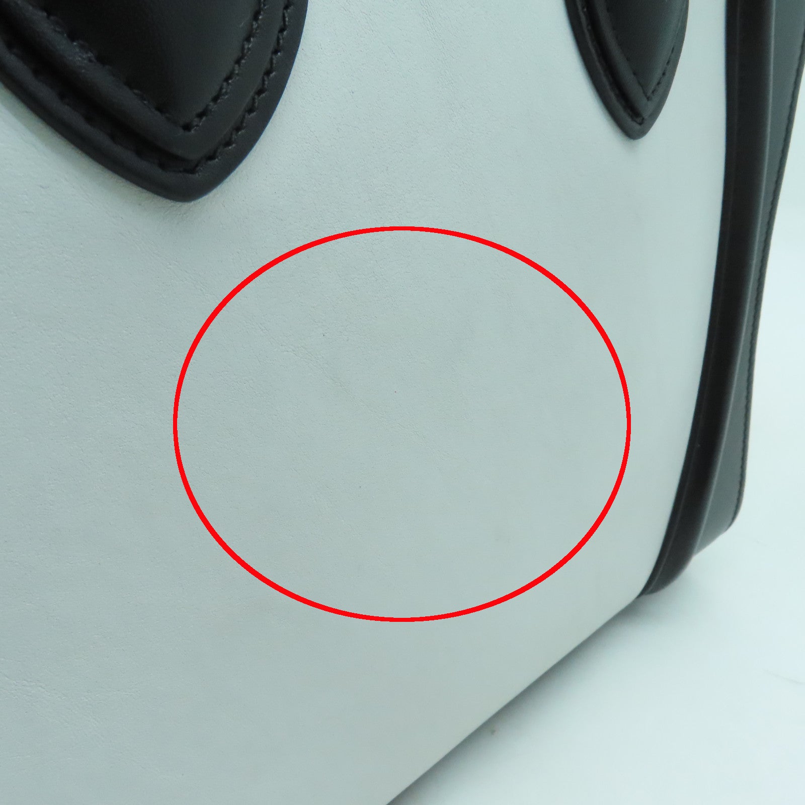 CELINE 牛皮皮革Micro Luggage金扣手挽袋白色/黑色/绿色