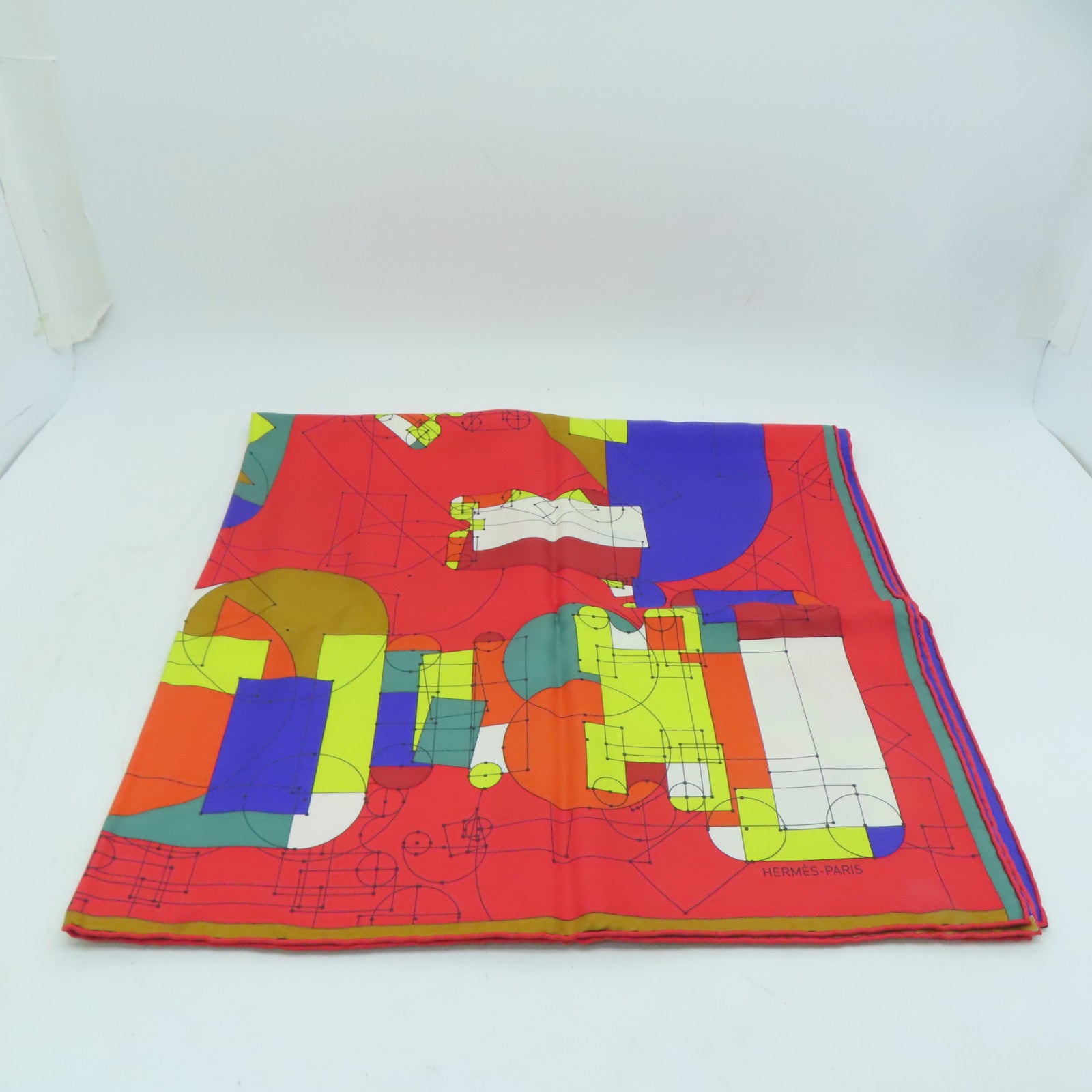 HERMES 【激減優惠】絲質Scarf 90x90絲巾紅色