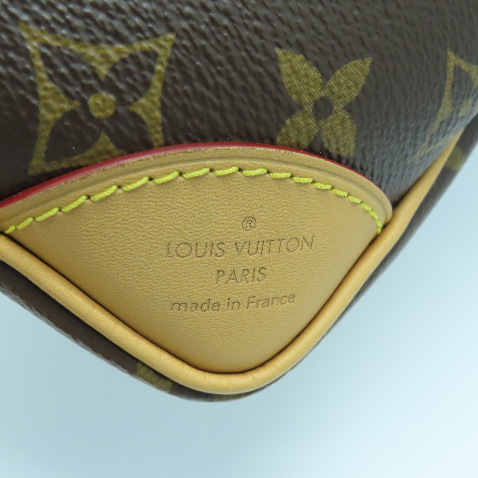 LOUIS VUITTON Monogram Odeon PM金扣肩背袋啡色