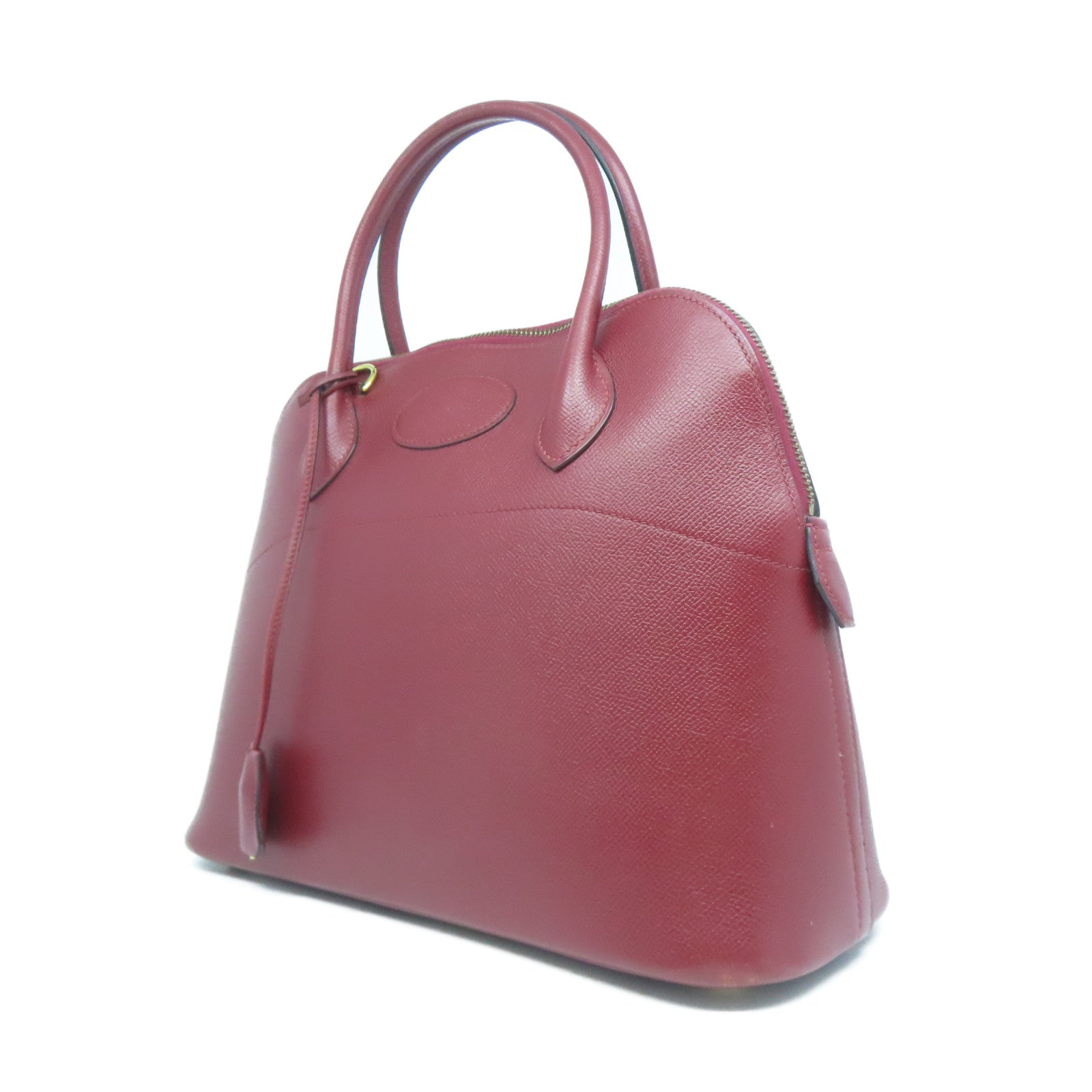 HERMES Veau Epsom皮革Bolide 31金扣手挽肩背兩用袋正紅色
