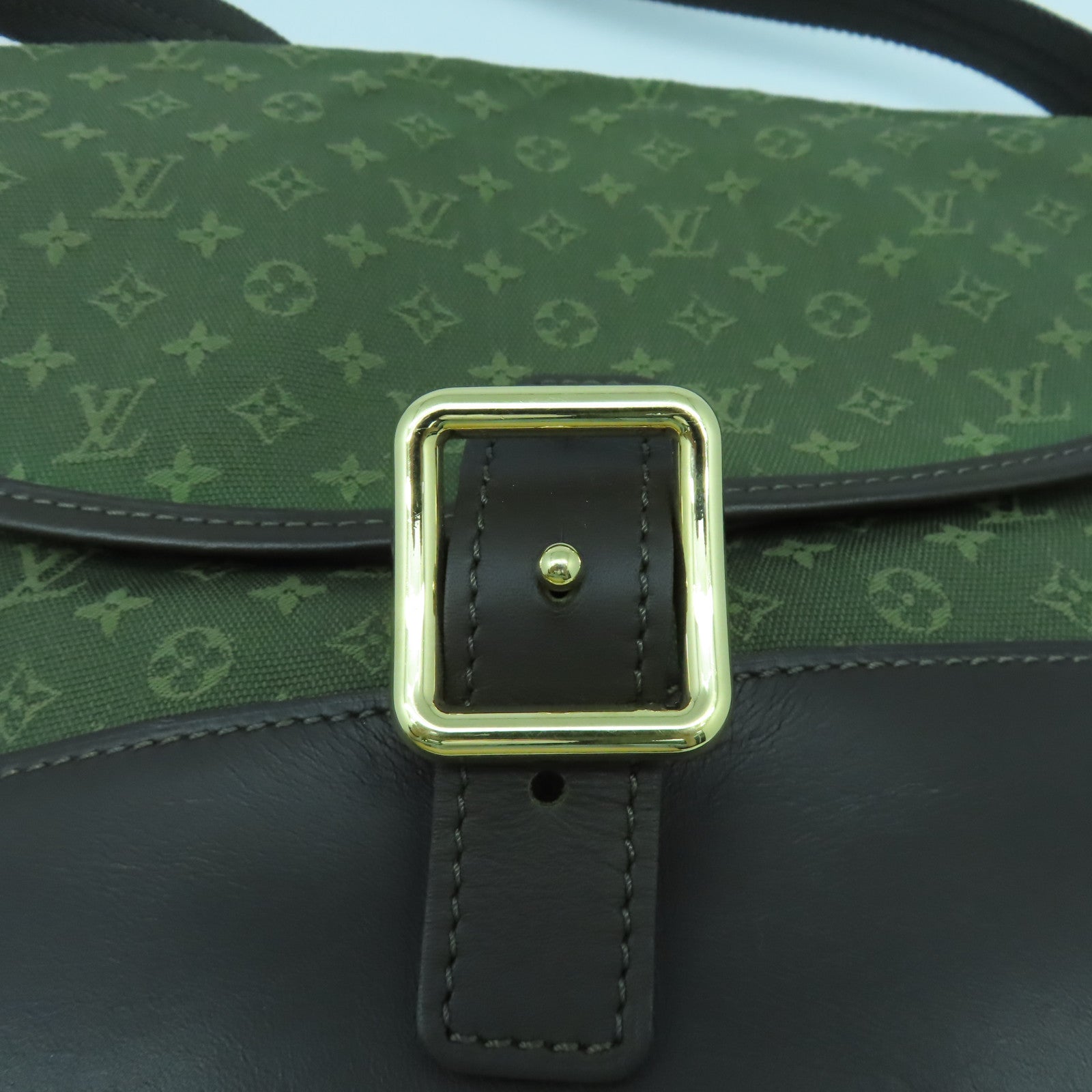 LOUIS VUITTON Monogram Mini Berangere金扣肩背袋綠色