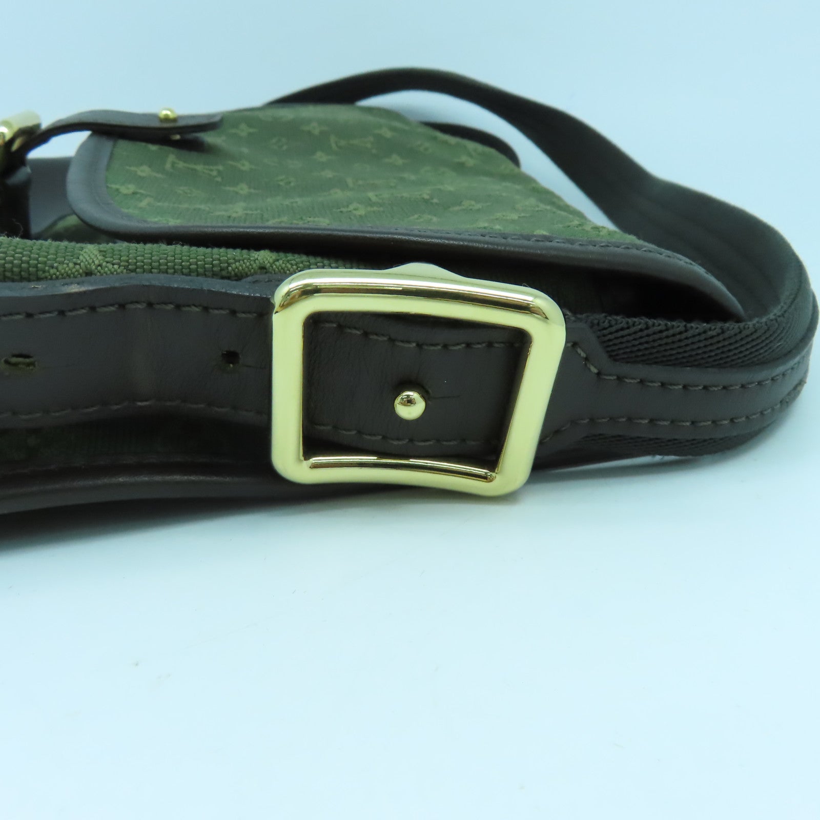 LOUIS VUITTON Monogram Mini Berangere金扣肩背袋綠色