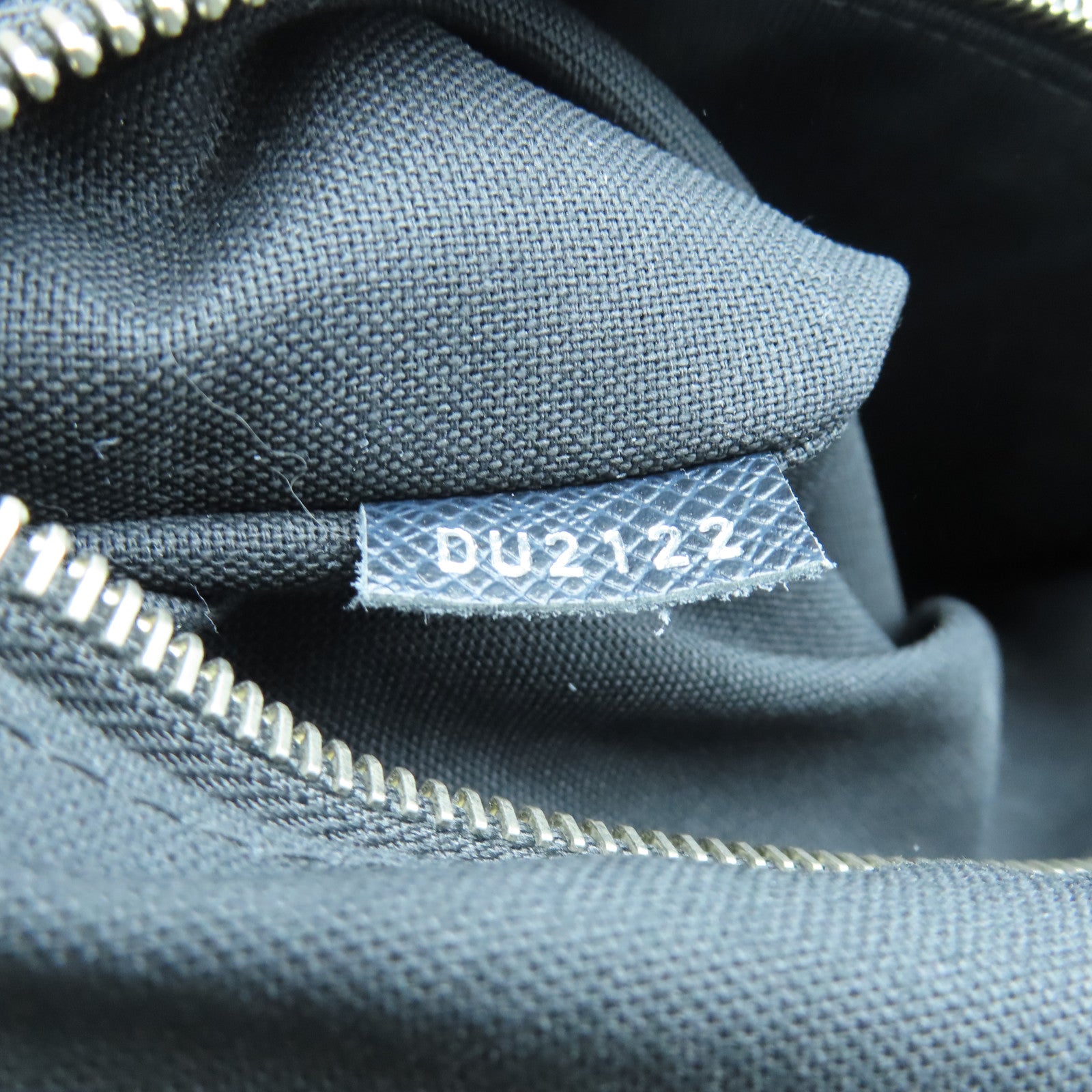LOUIS VUITTON Tiga Leather Roman Silver Buckle Shoulder Bag Black