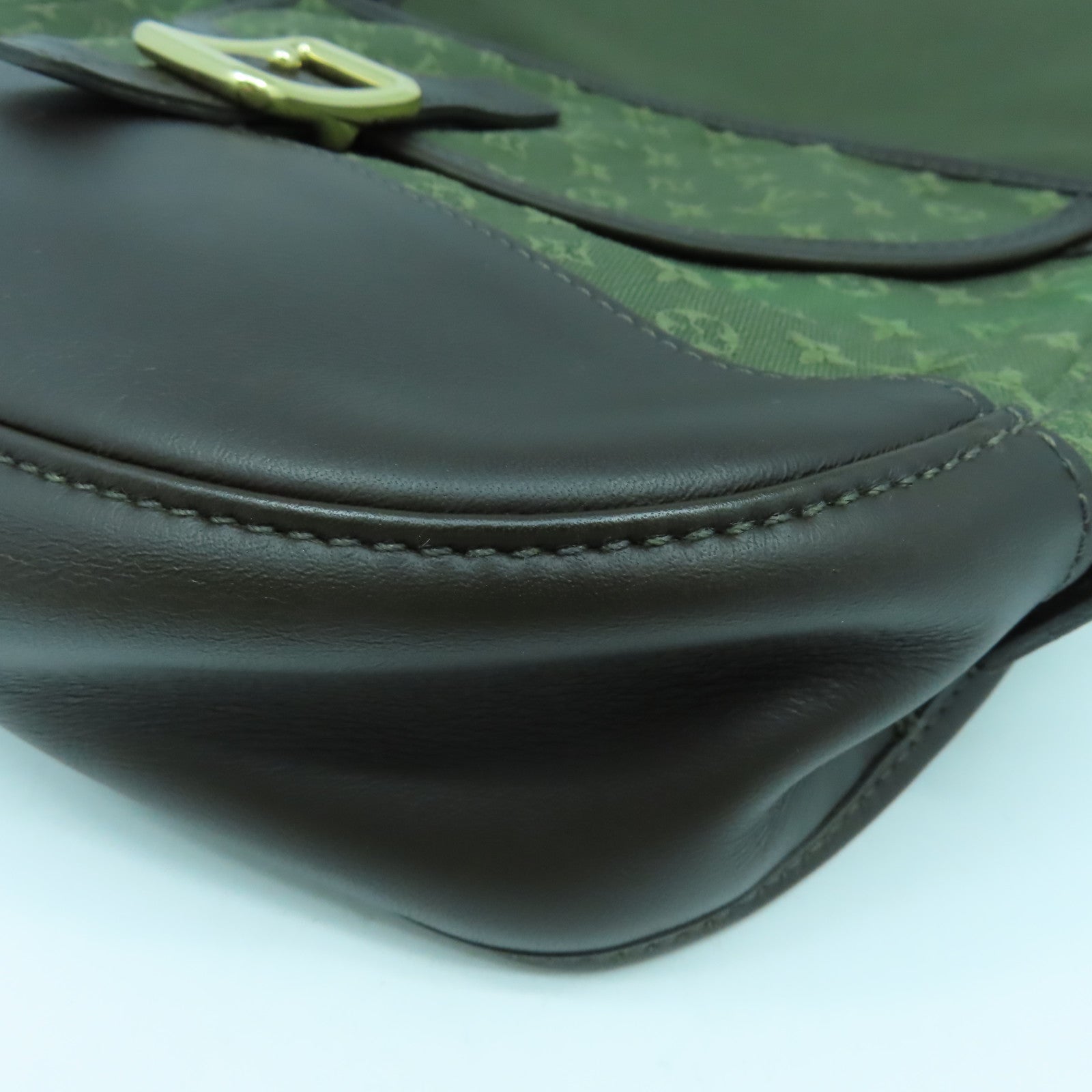 LOUIS VUITTON Monogram Mini Berangere金扣肩背袋綠色