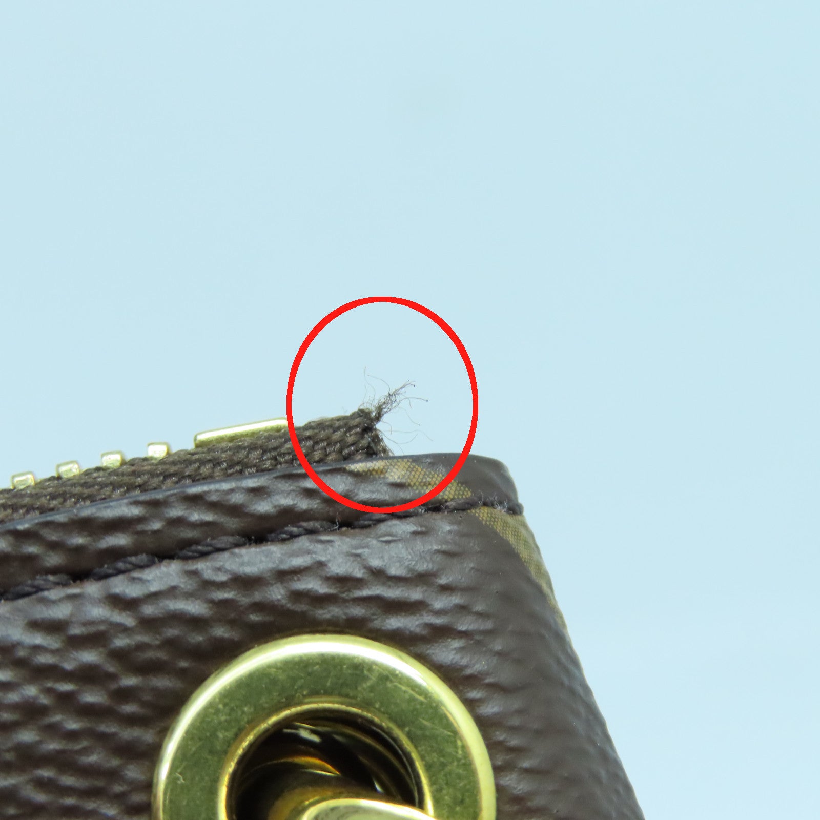 LOUIS VUITTON Monogram Odeon PM金扣肩背袋啡色