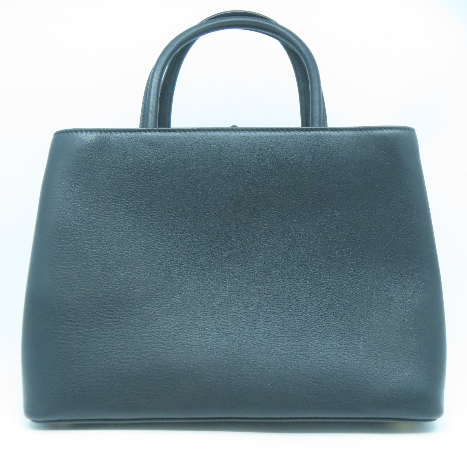 FENDI 【激減優惠】牛皮皮革2 Jour金扣手挽肩背兩用袋黑色