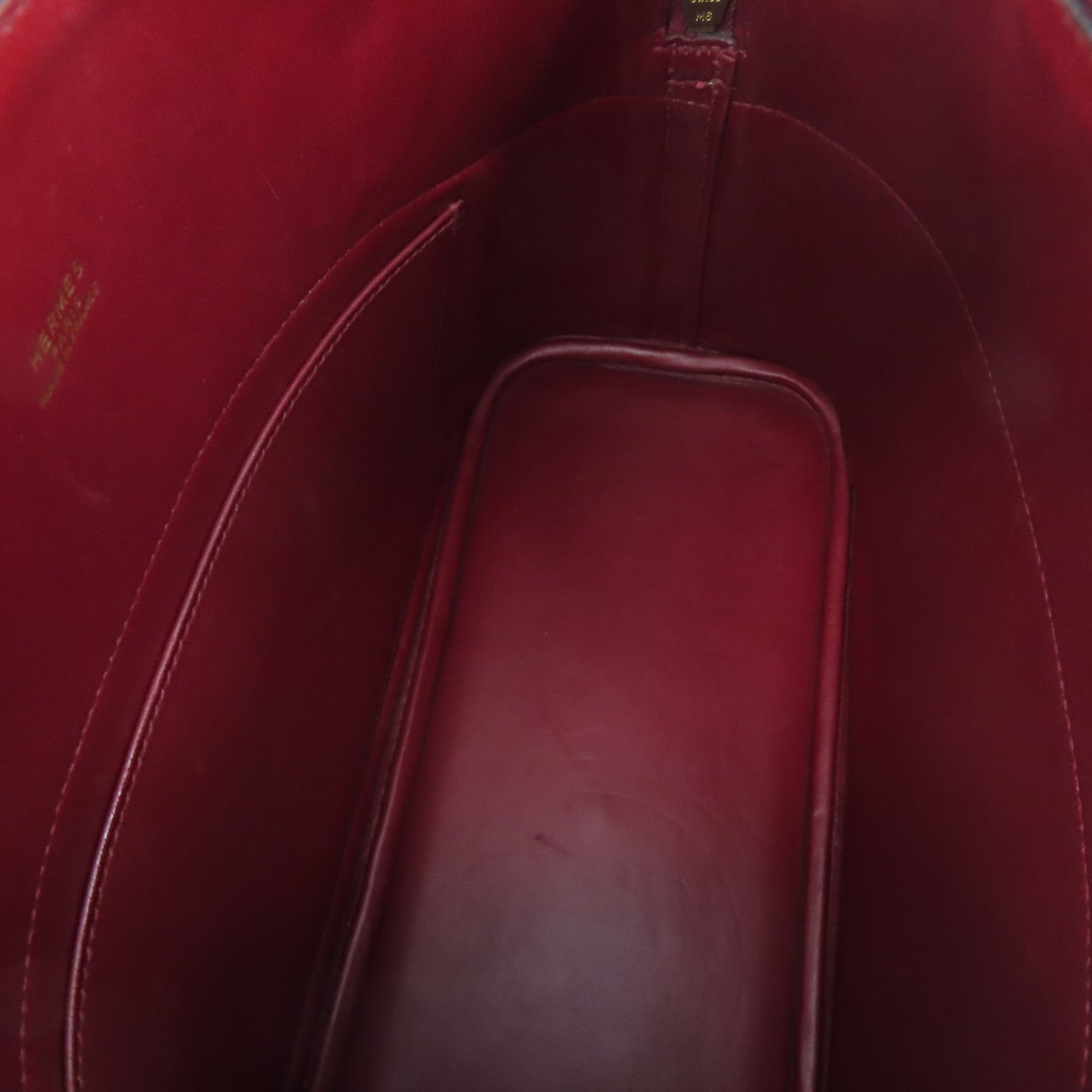 HERMES Veau Epsom皮革Bolide 31金扣手挽肩背兩用袋正紅色