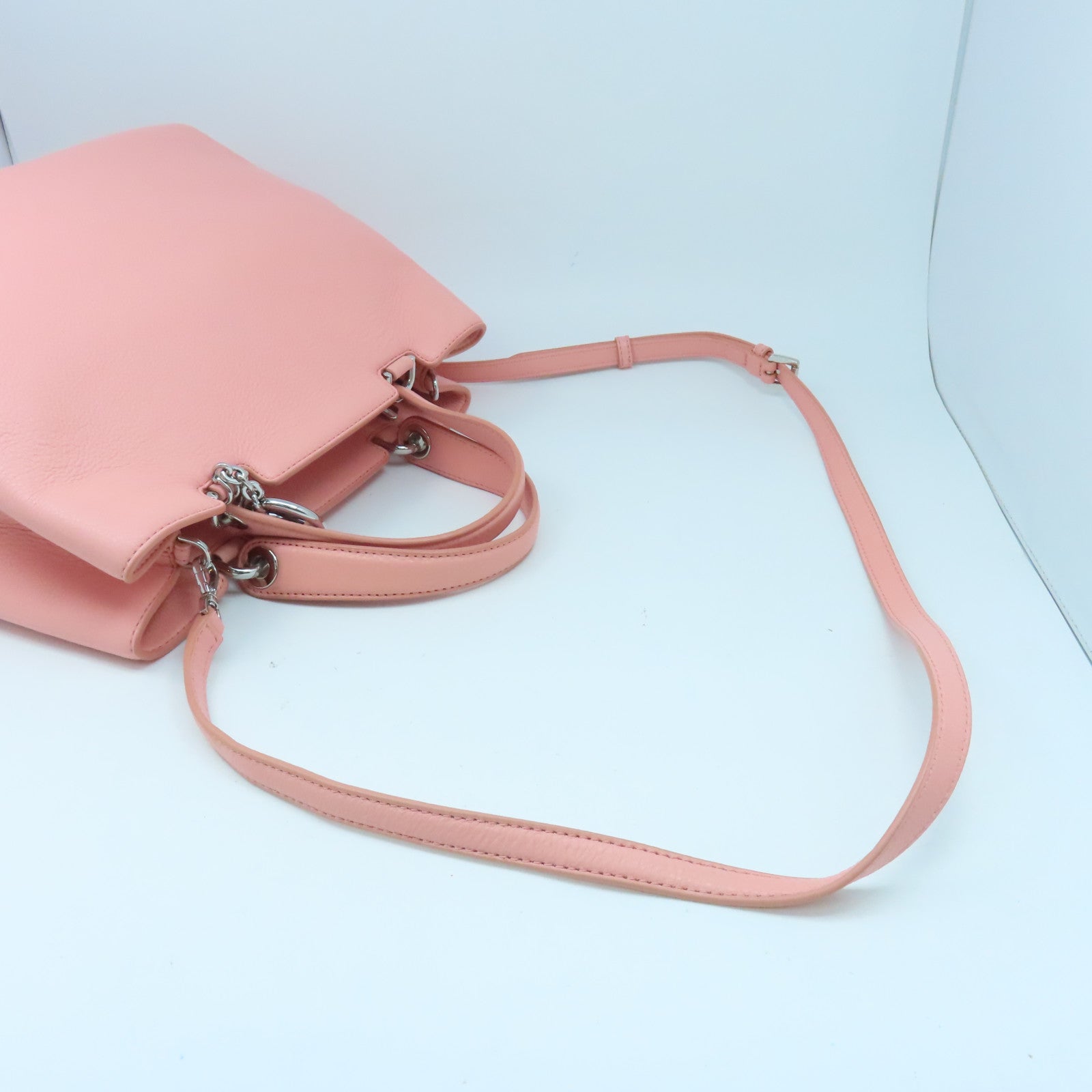 Michael Kors 【激減優惠】牛皮皮革Shoulder Bag銀扣手挽肩背兩用袋