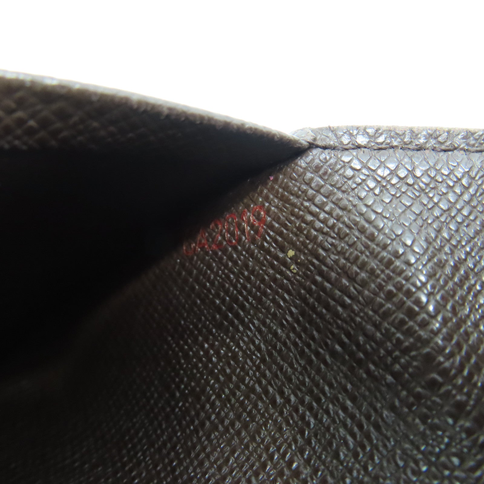 LOUIS VUITTON Damier Ebene金扣錢包棕色