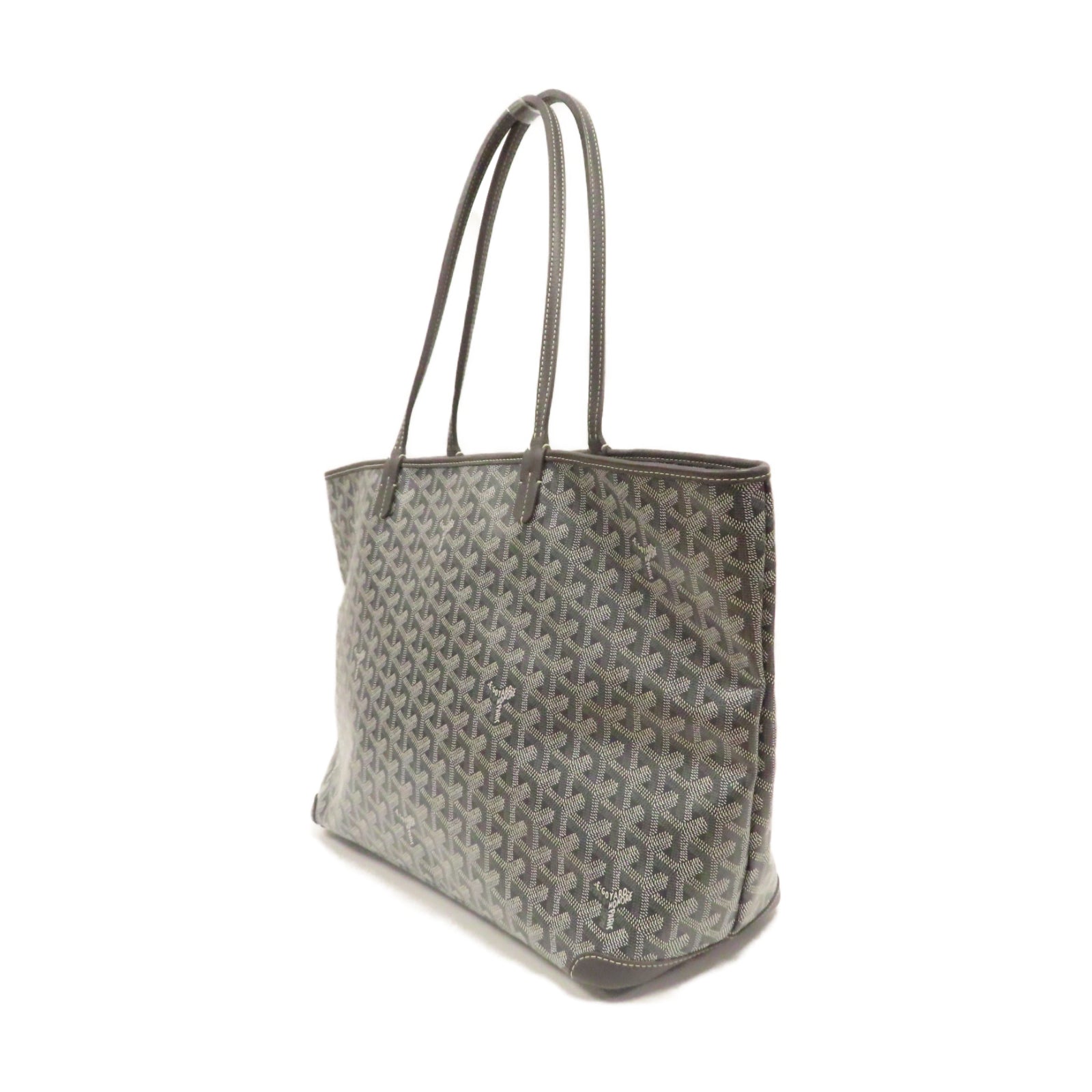 GOYARD 塗層帆布Tote Bag銀扣肩背袋灰色 Brand Off Hong Kong Online Store