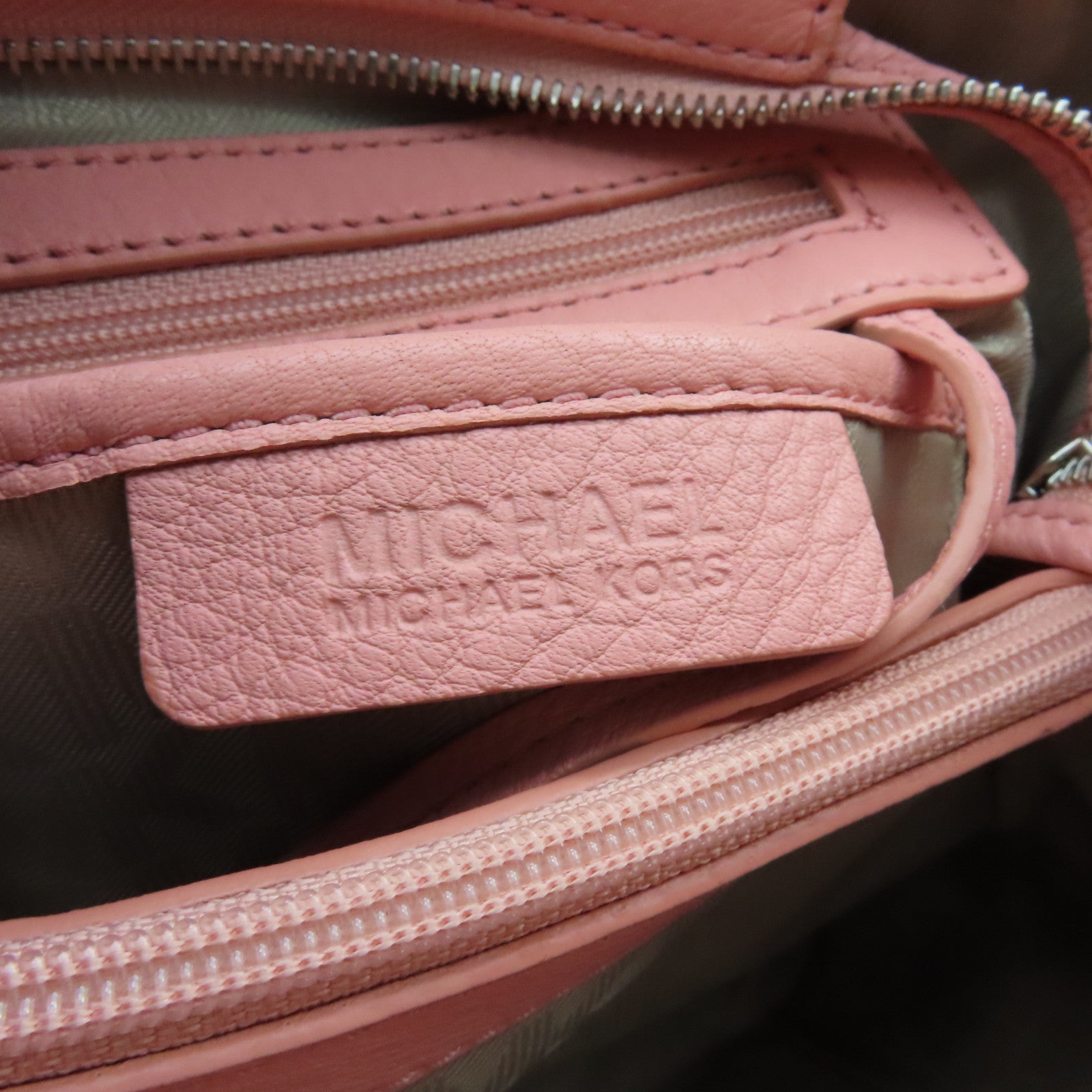 Michael Kors 【激減優惠】牛皮皮革Shoulder Bag銀扣手挽肩背兩用袋