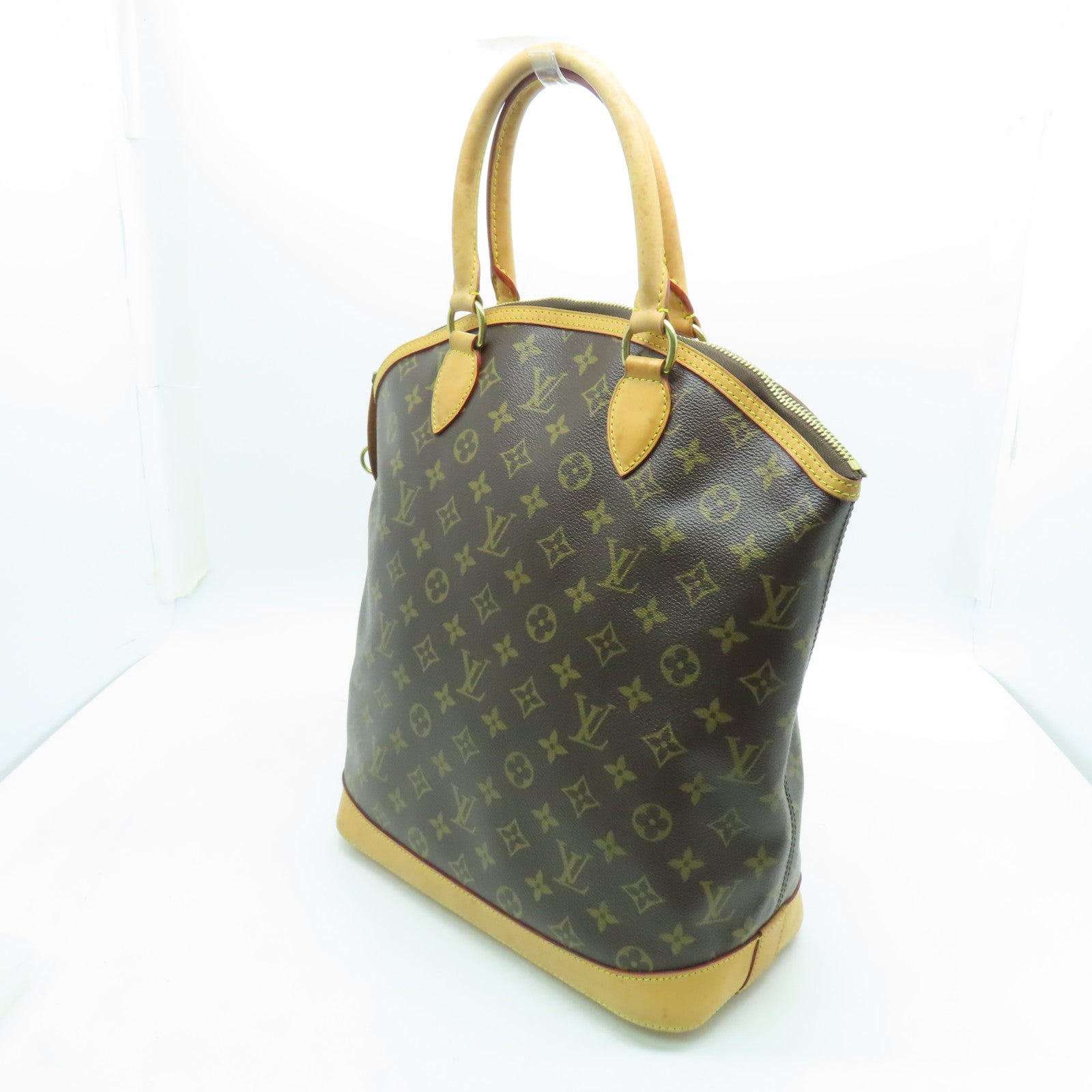 LOUIS VUITTON 【激減優惠】Monogram Lockit Vertical金扣手挽袋啡色
