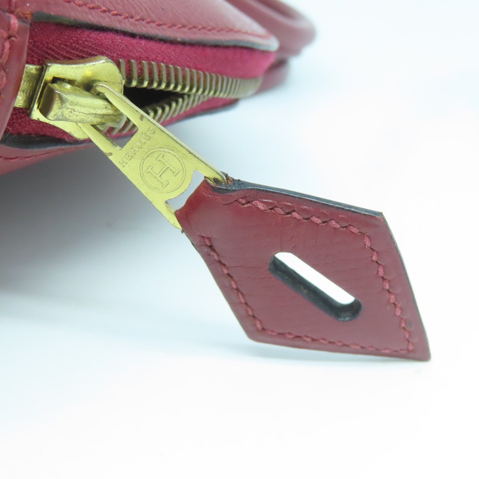HERMES Veau Epsom皮革Bolide 31金扣手挽肩背兩用袋正紅色