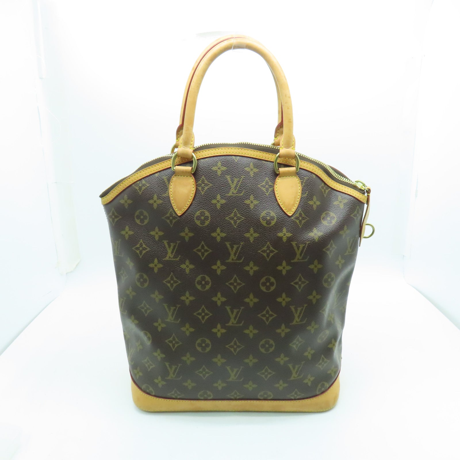 LOUIS VUITTON 【激減優惠】Monogram Lockit Vertical金扣手挽袋啡色