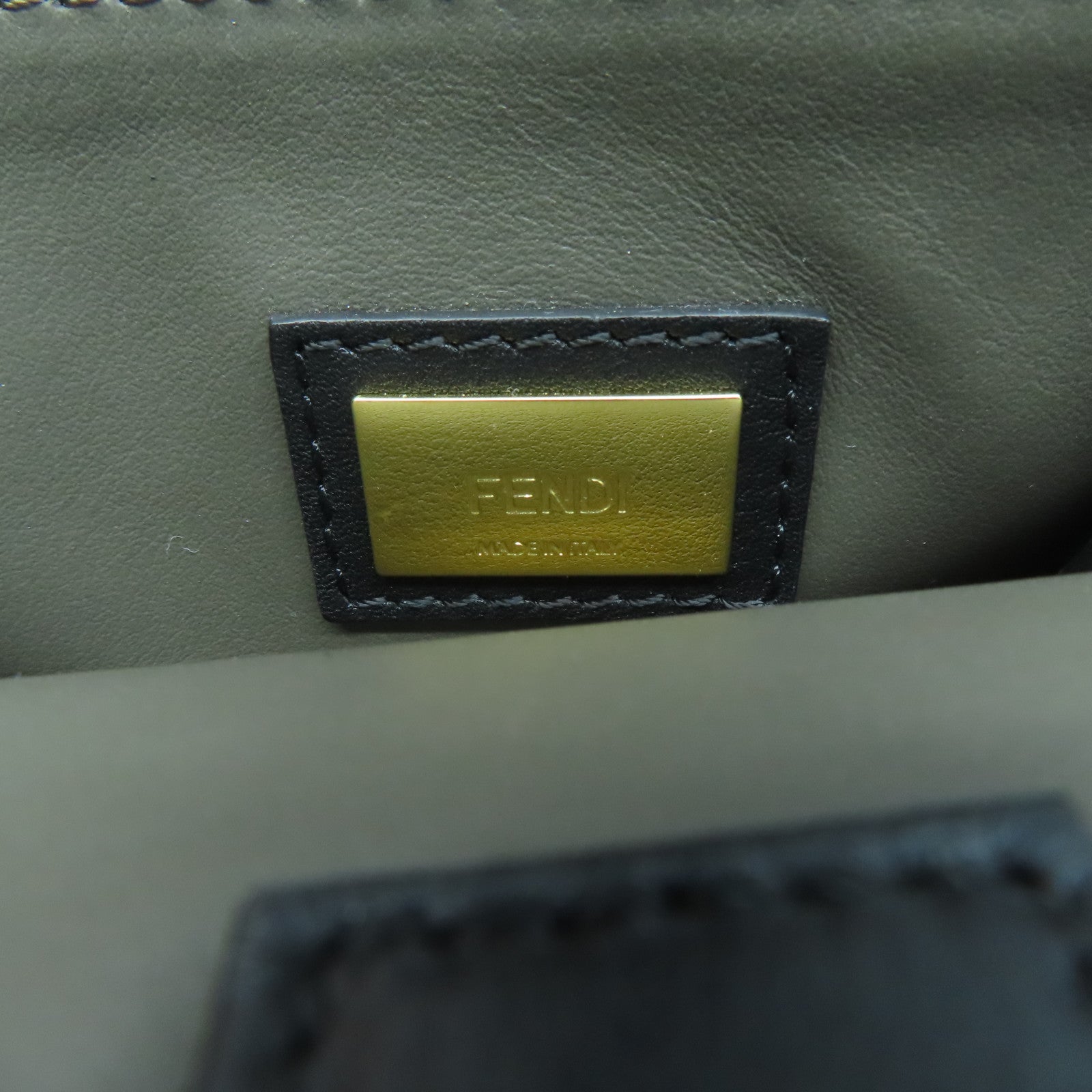 FENDI 【激減優惠】牛皮皮革2 Jour金扣手挽肩背兩用袋黑色