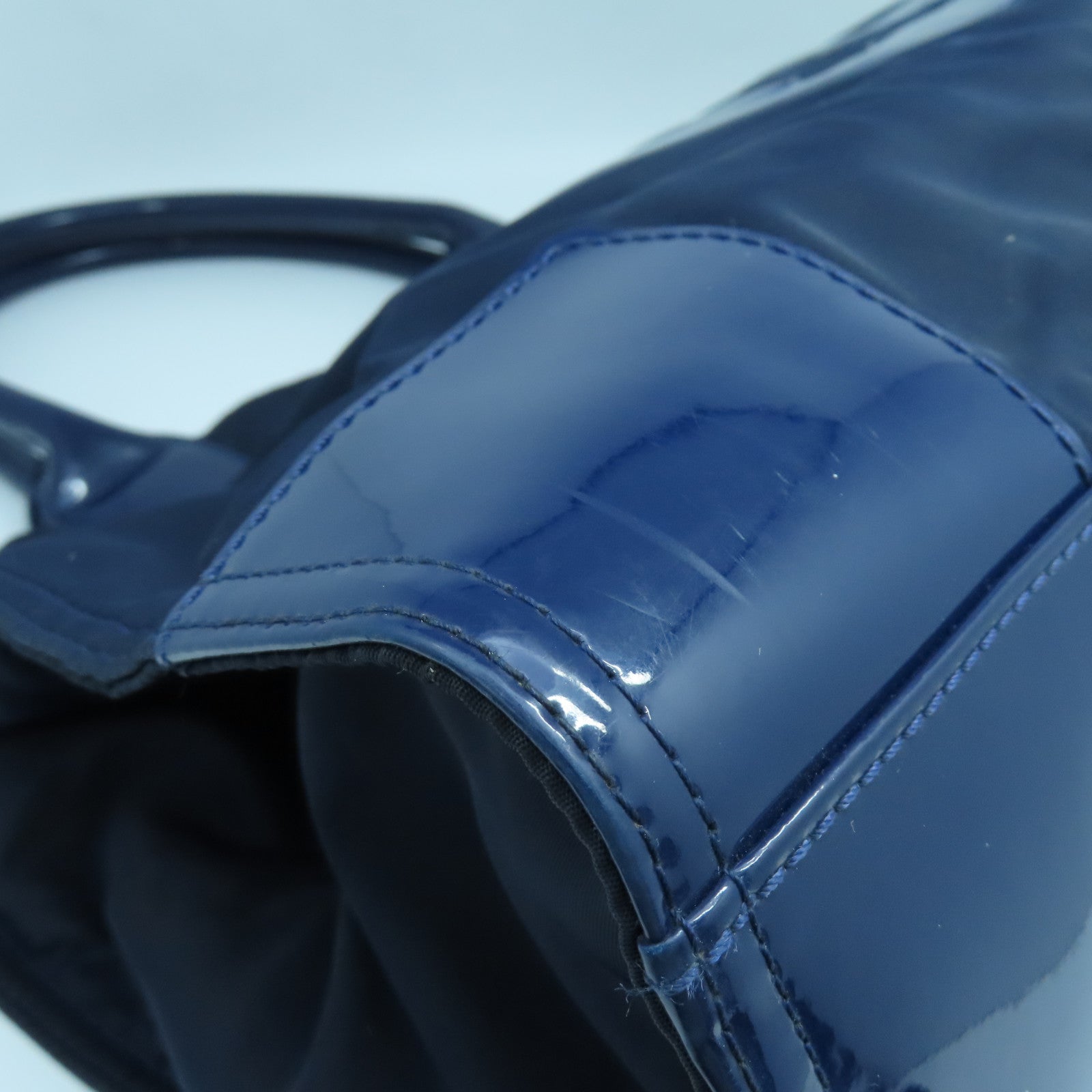 Tory Burch 尼龍Tote Bag金扣手挽袋海軍藍