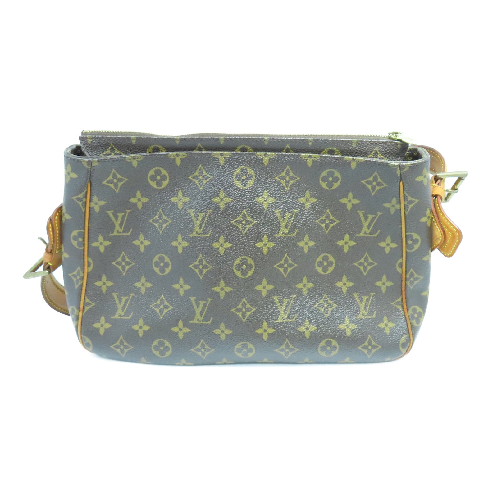 LOUIS VUITTON 【激減優惠】Monogram Viva Cite GM金扣肩背袋棕色