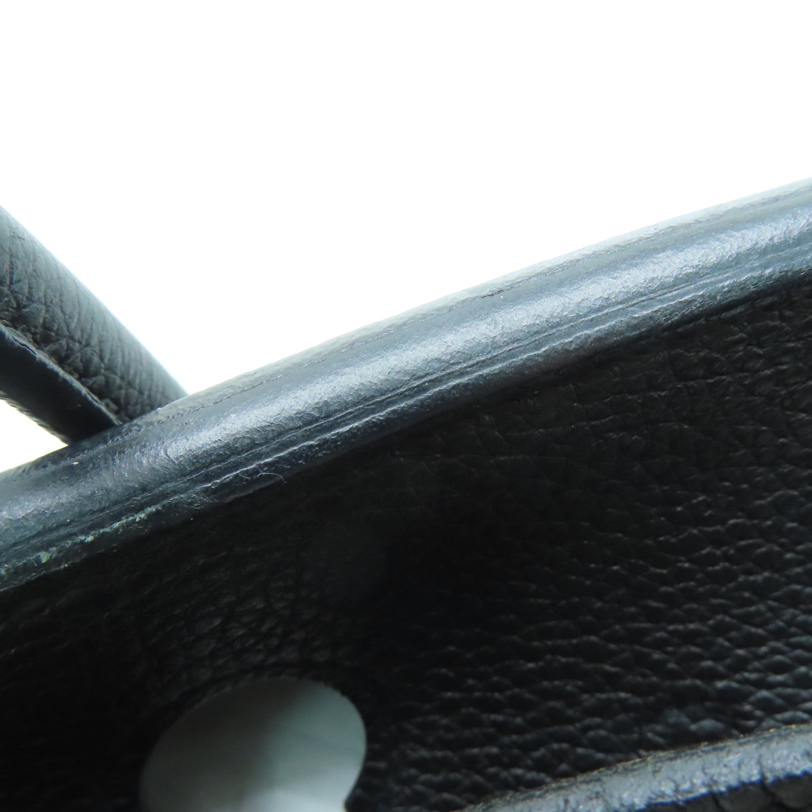 HERMES Togo皮革Birkin 30金扣手挽袋Noir/黑色