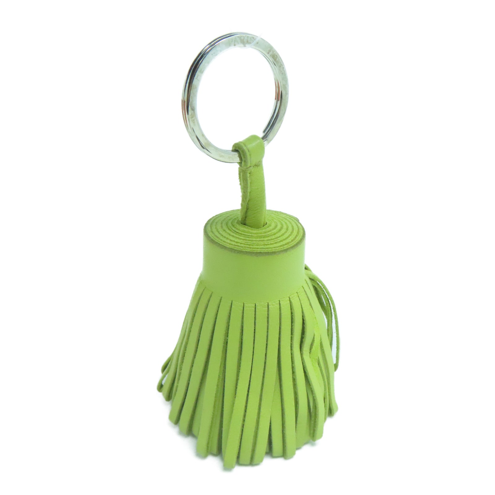 HERMES Swift Leather Carmen Charm / Keychain Yellow