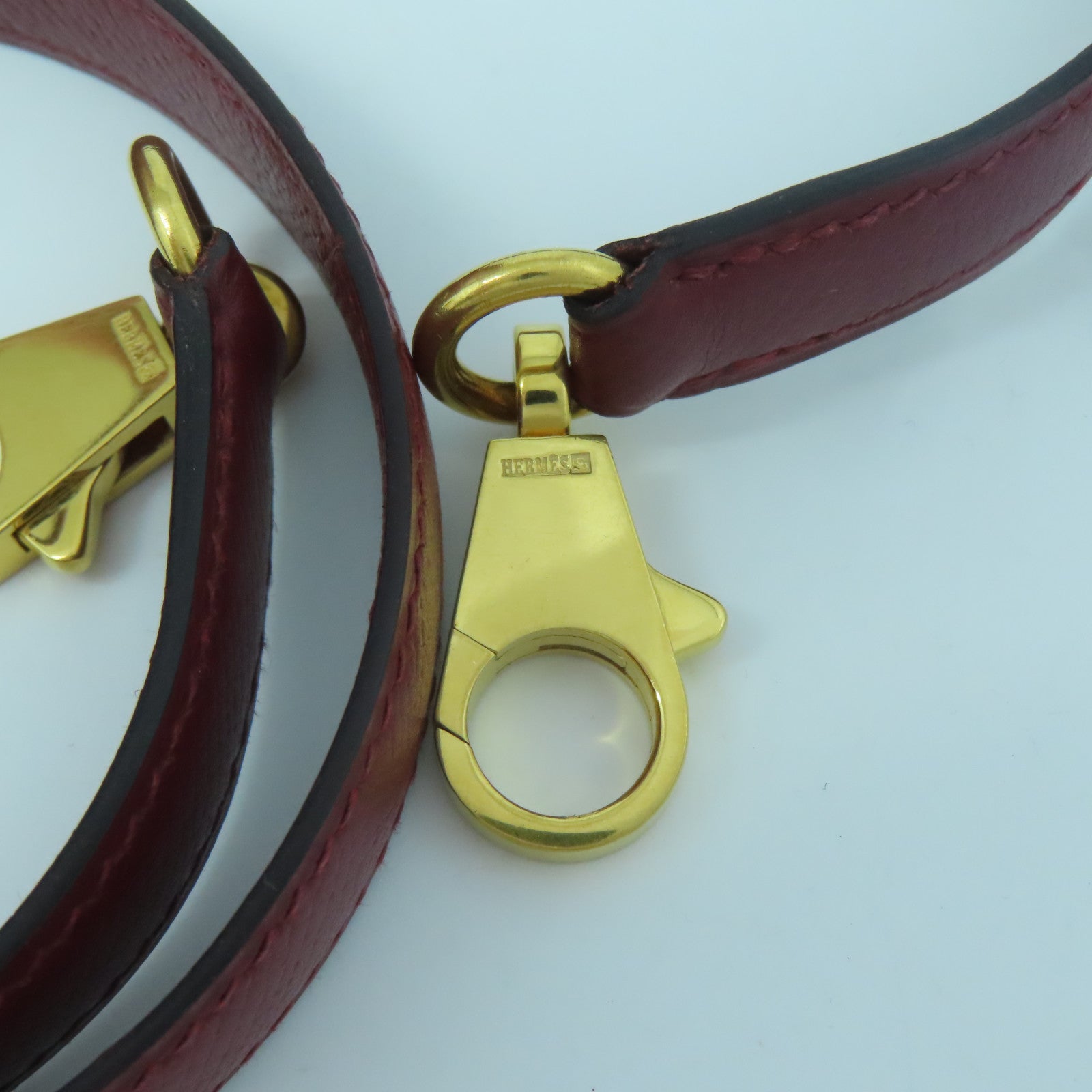 HERMES Veau Epsom皮革Bolide 31金扣手挽肩背兩用袋正紅色