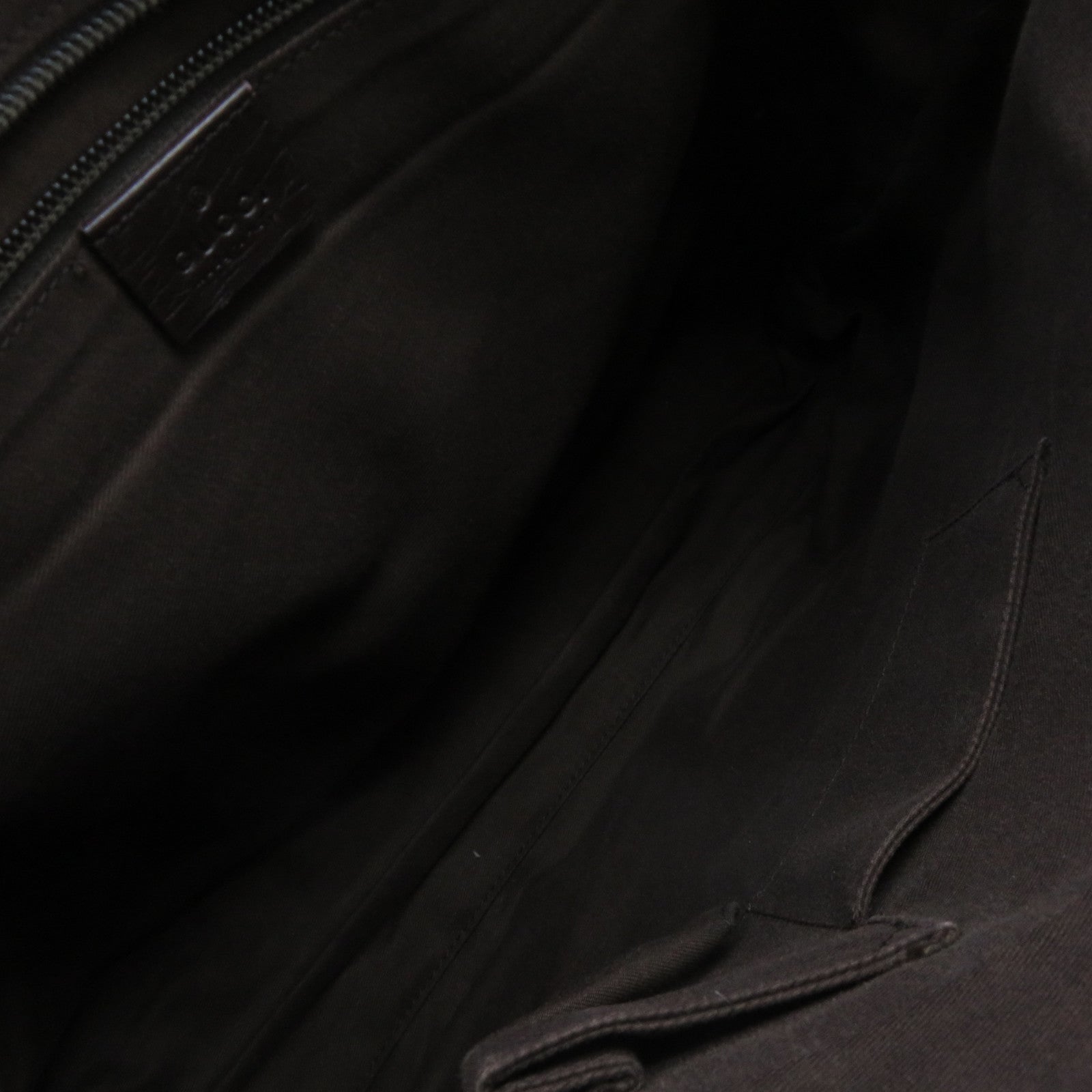 GUCCI Coated Canvas Shoulder Bag Brown Brown