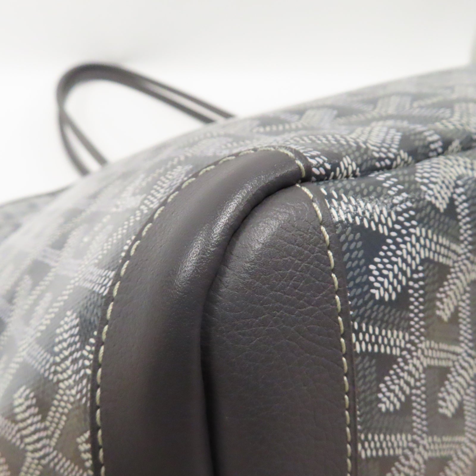 GOYARD 塗層帆布Tote Bag銀扣肩背袋灰色
