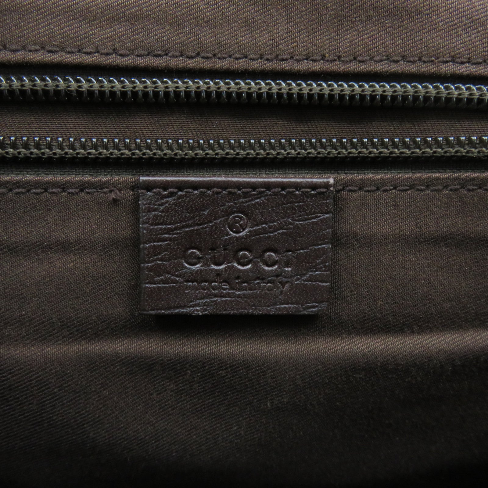 GUCCI Coated Canvas Shoulder Bag Brown Brown