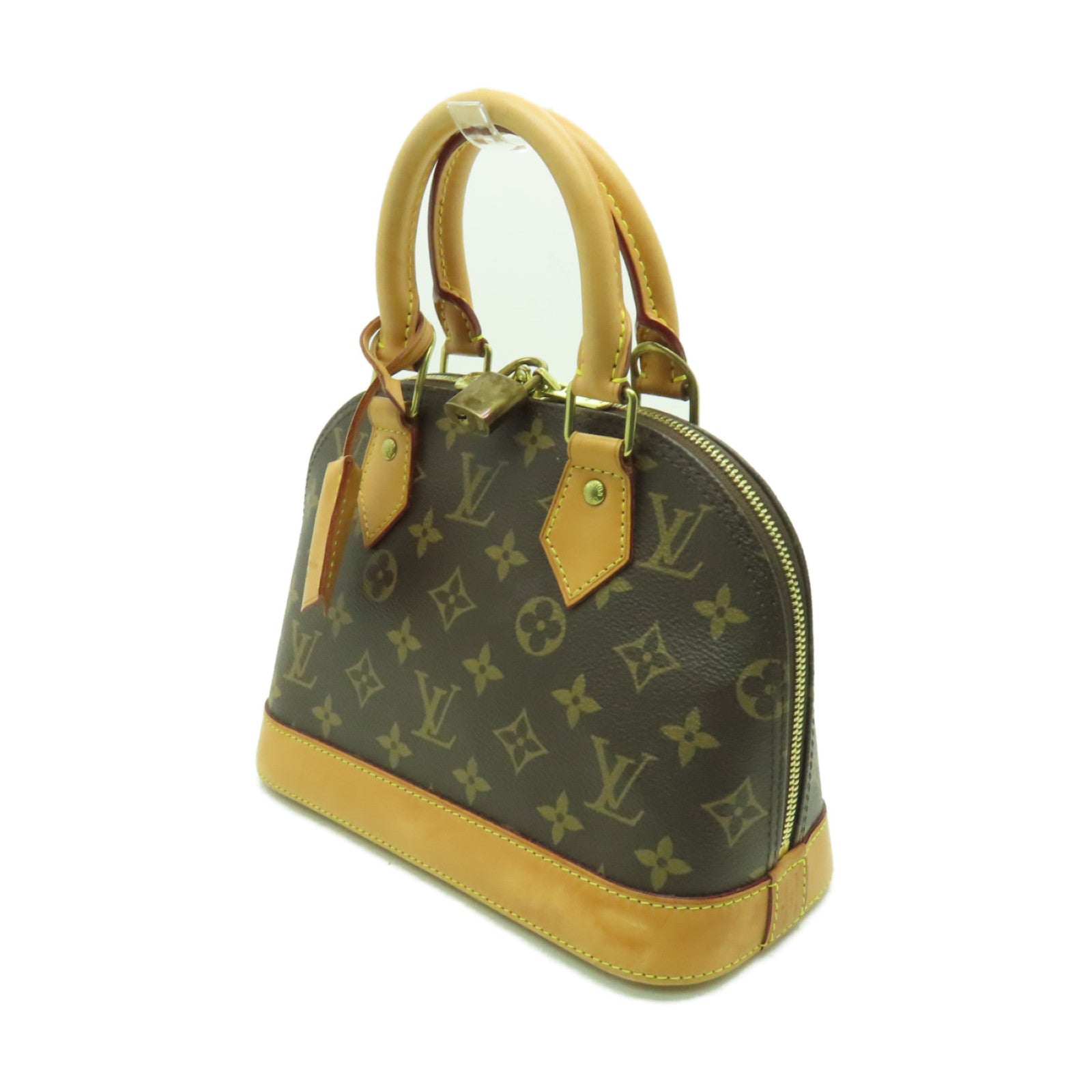 LOUIS VUITTON Monogram Alma BB金扣手挽肩背兩用袋啡色
