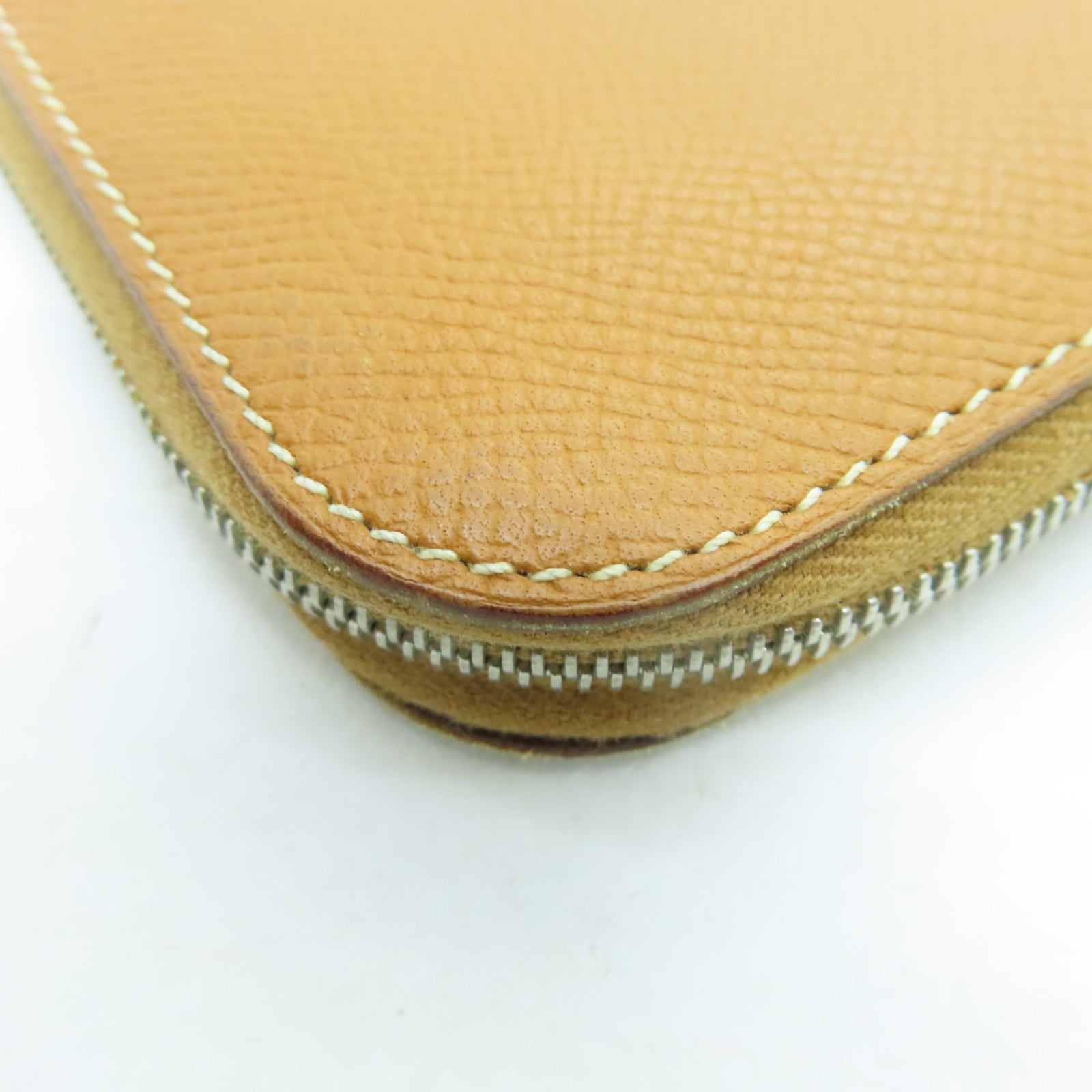 HERMES Epsom皮革Remix Duo Chimeres Wallet銀扣錢包啡色