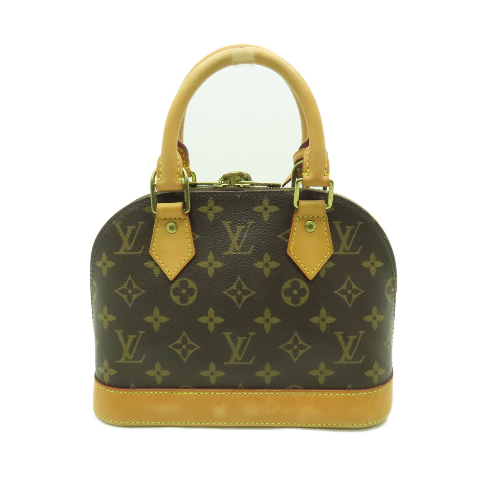 LOUIS VUITTON Monogram Alma BB金扣手挽肩背兩用袋啡色