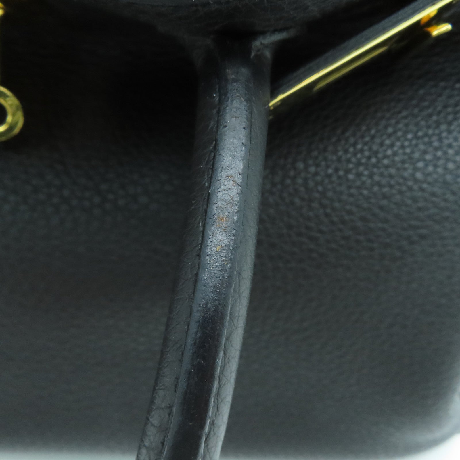 HERMES Togo皮革Birkin 30金扣手挽袋Noir/黑色