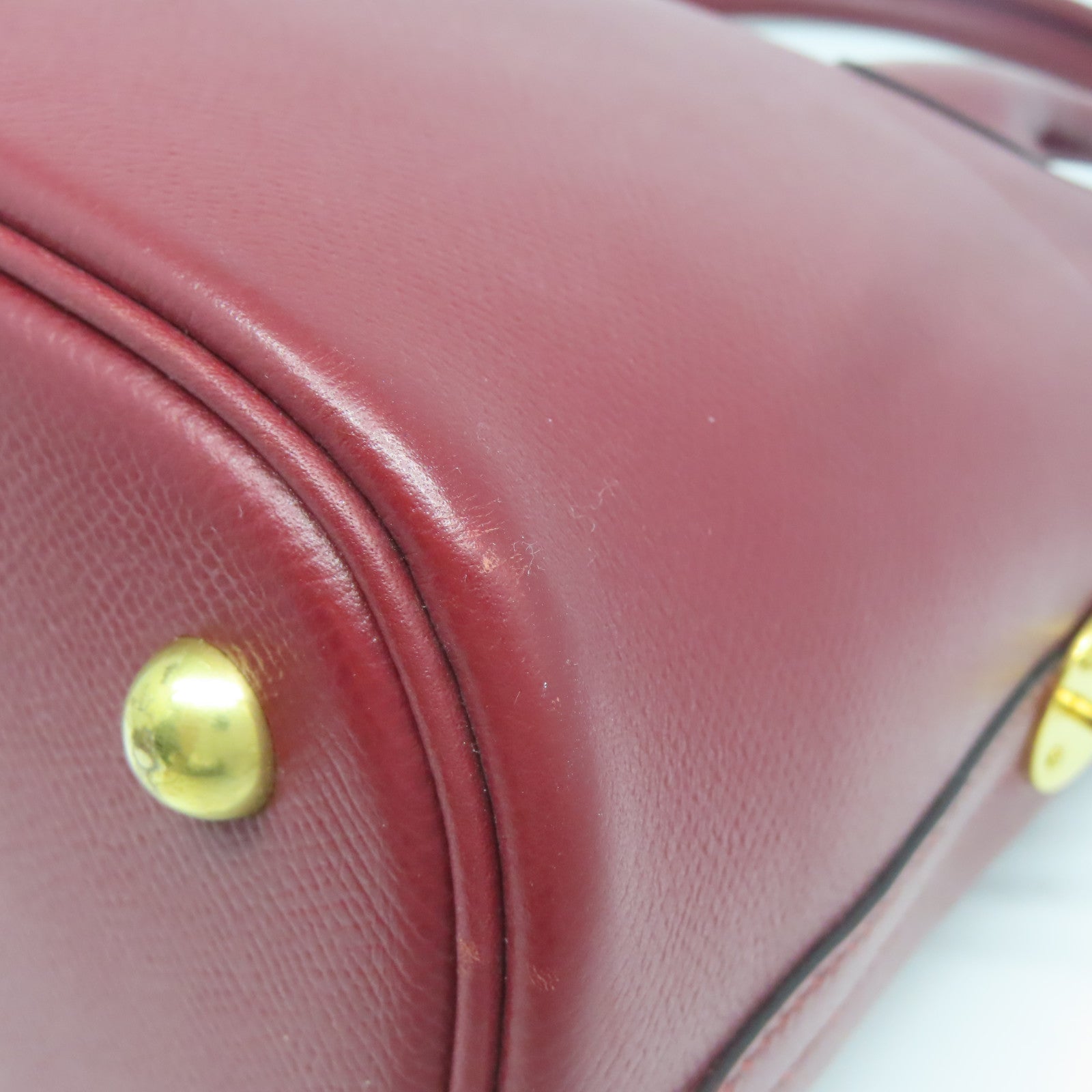 HERMES Veau Epsom皮革Bolide 31金扣手挽肩背兩用袋正紅色