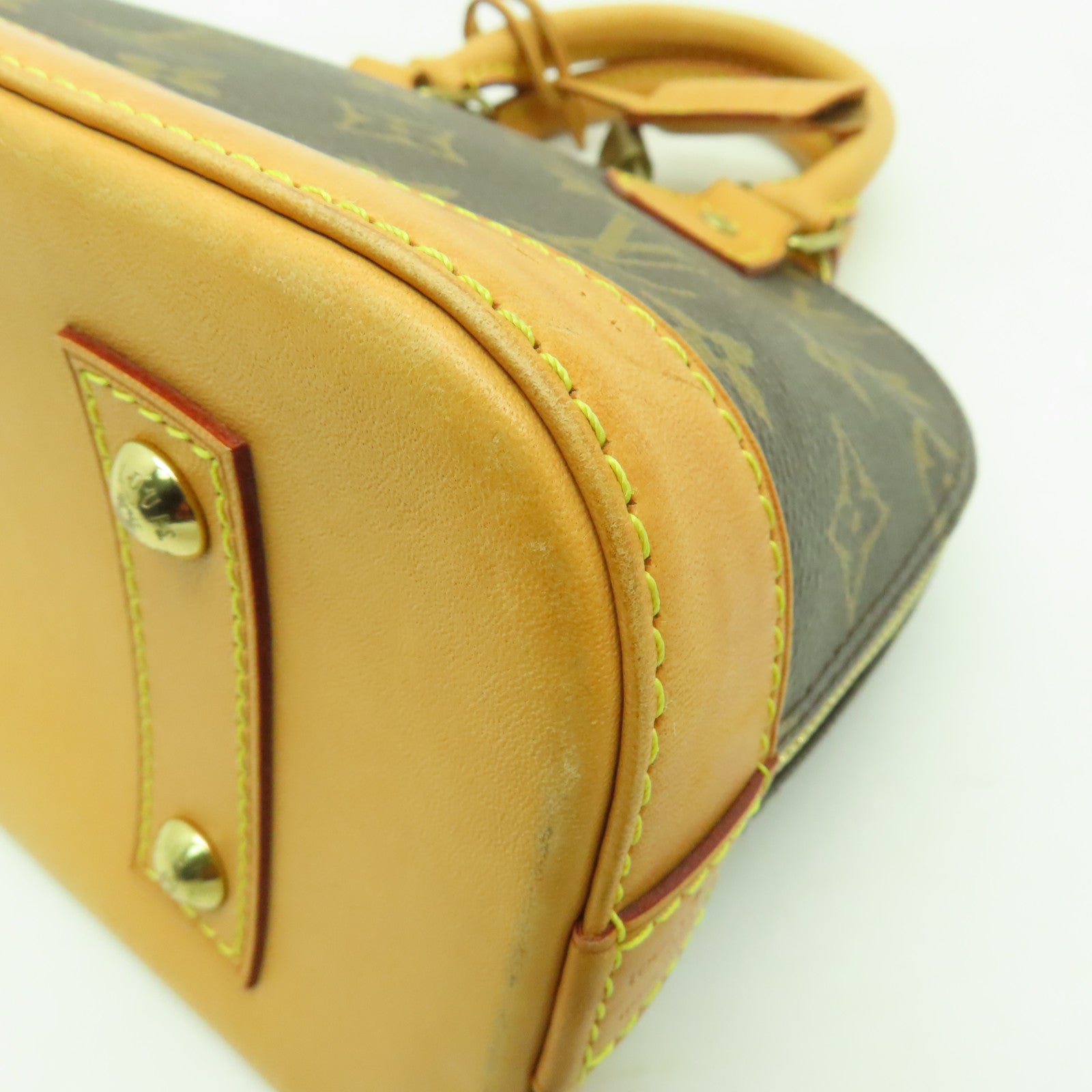 LOUIS VUITTON Monogram Alma BB金扣手挽肩背兩用袋啡色