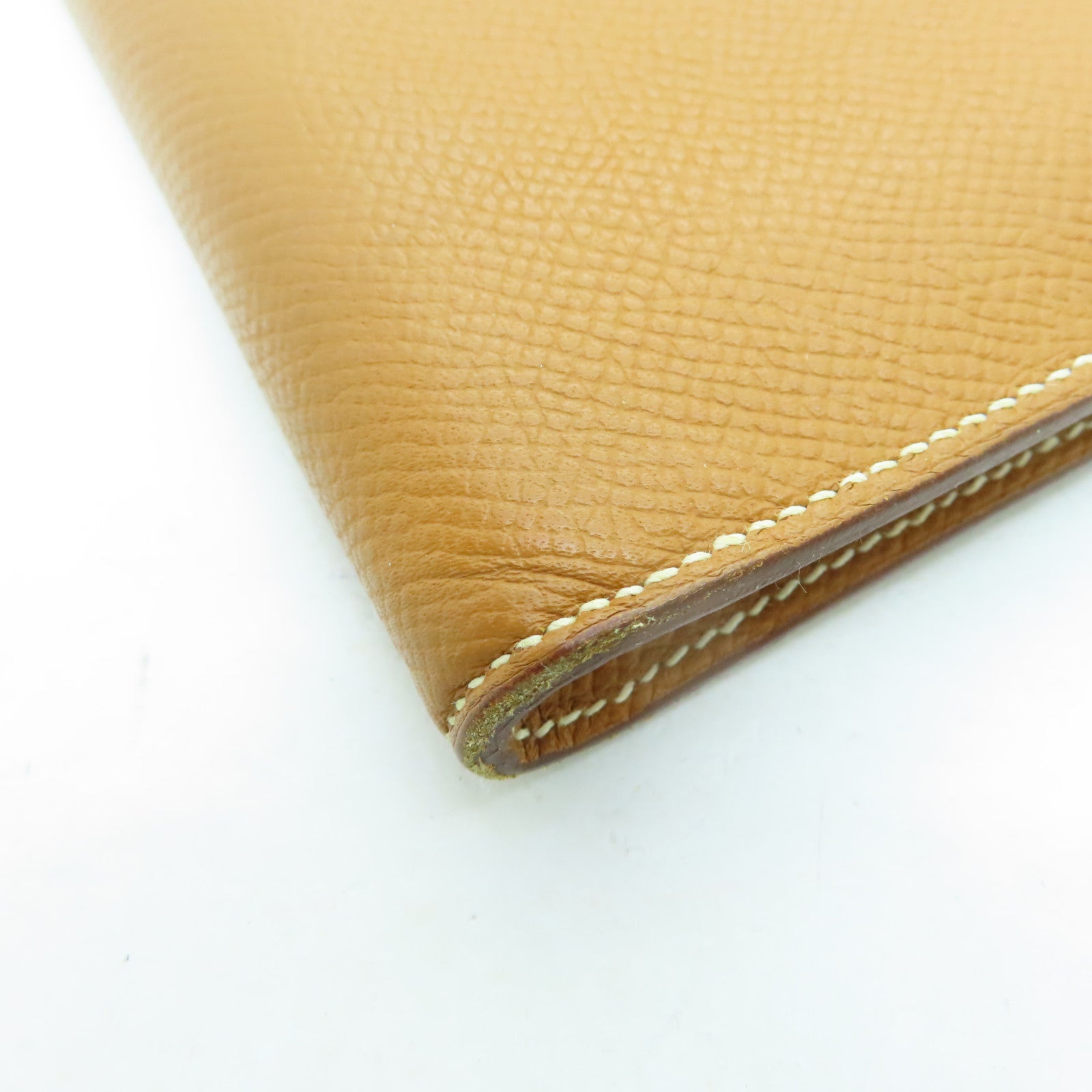 HERMES Epsom皮革Remix Duo Chimeres Wallet銀扣錢包啡色