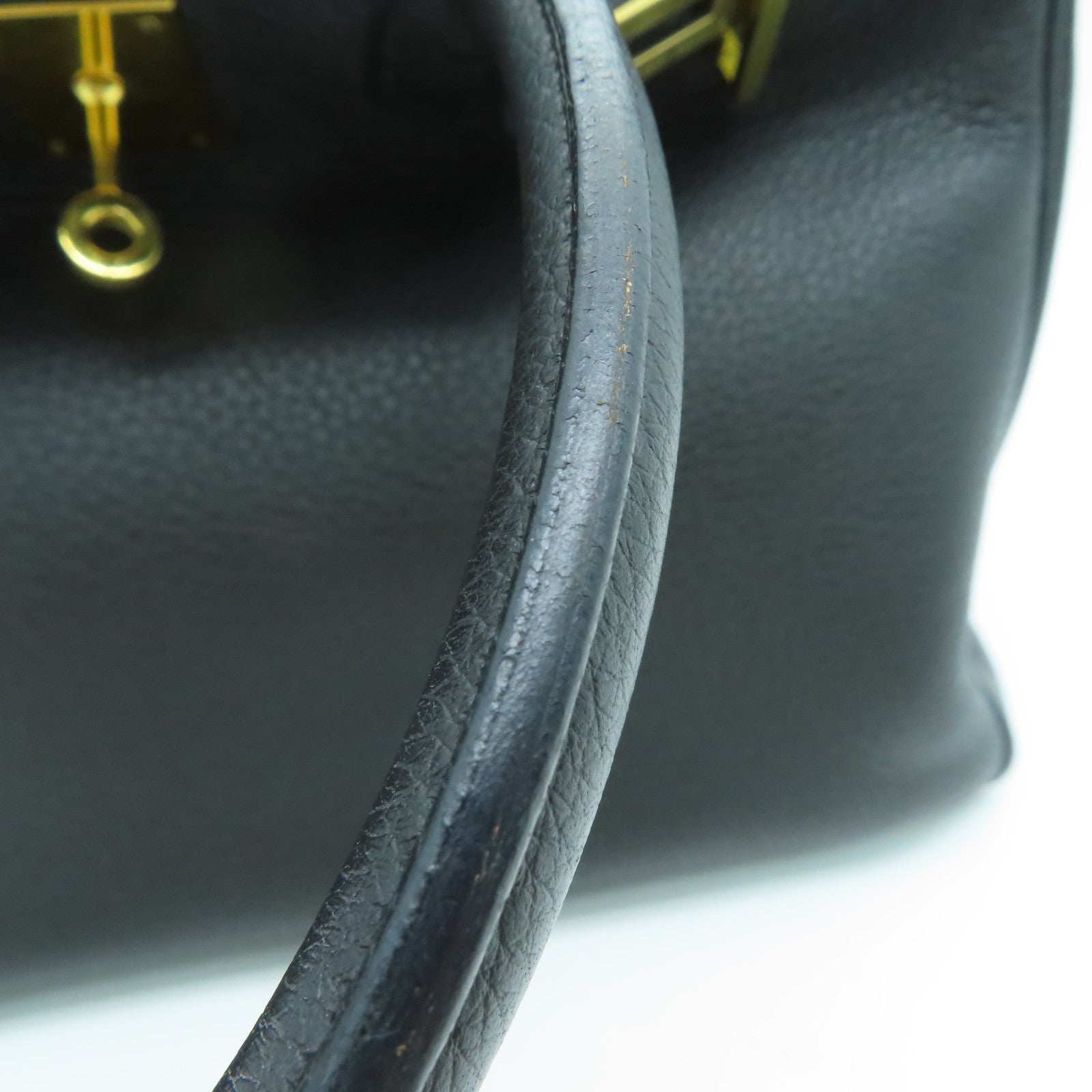 HERMES Togo皮革Birkin 30金扣手挽袋Noir/黑色
