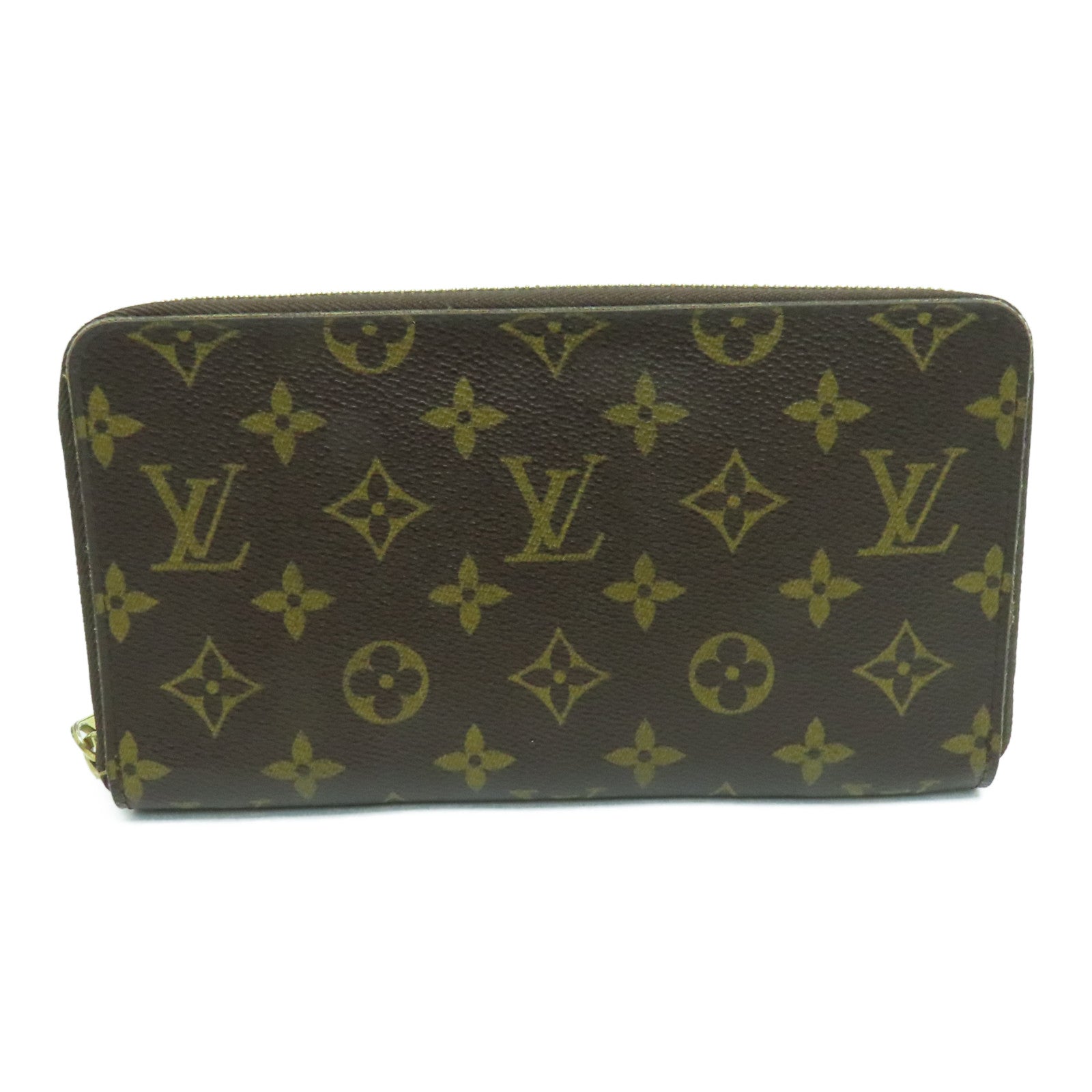 LOUIS VUITTON Monogram Zippy Long Wallet长钱包金扣啡色