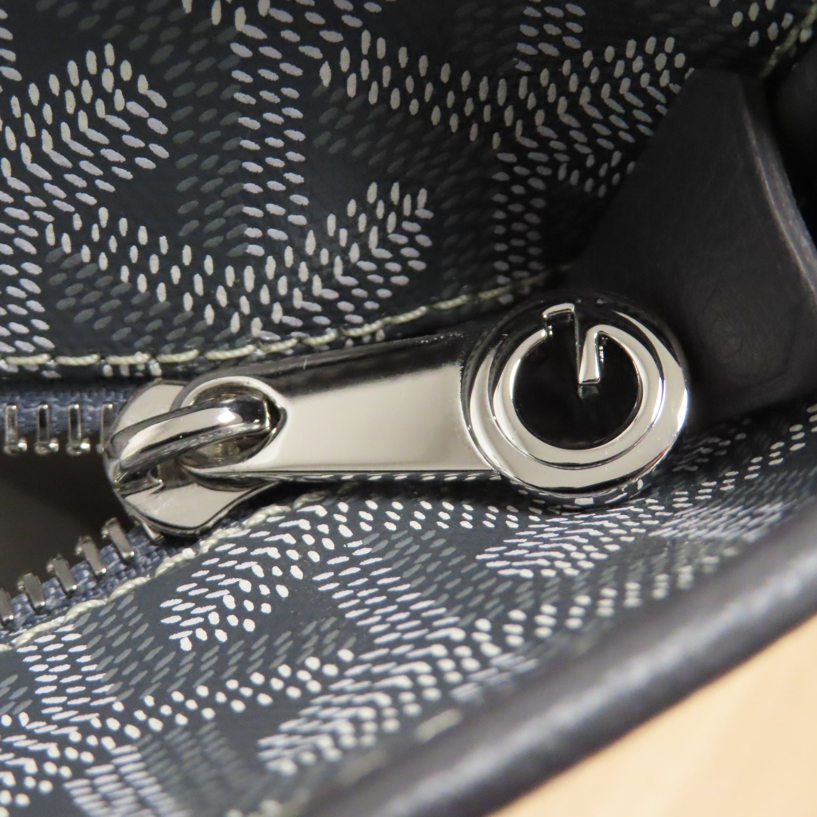 GOYARD 塗層帆布Tote Bag銀扣肩背袋灰色