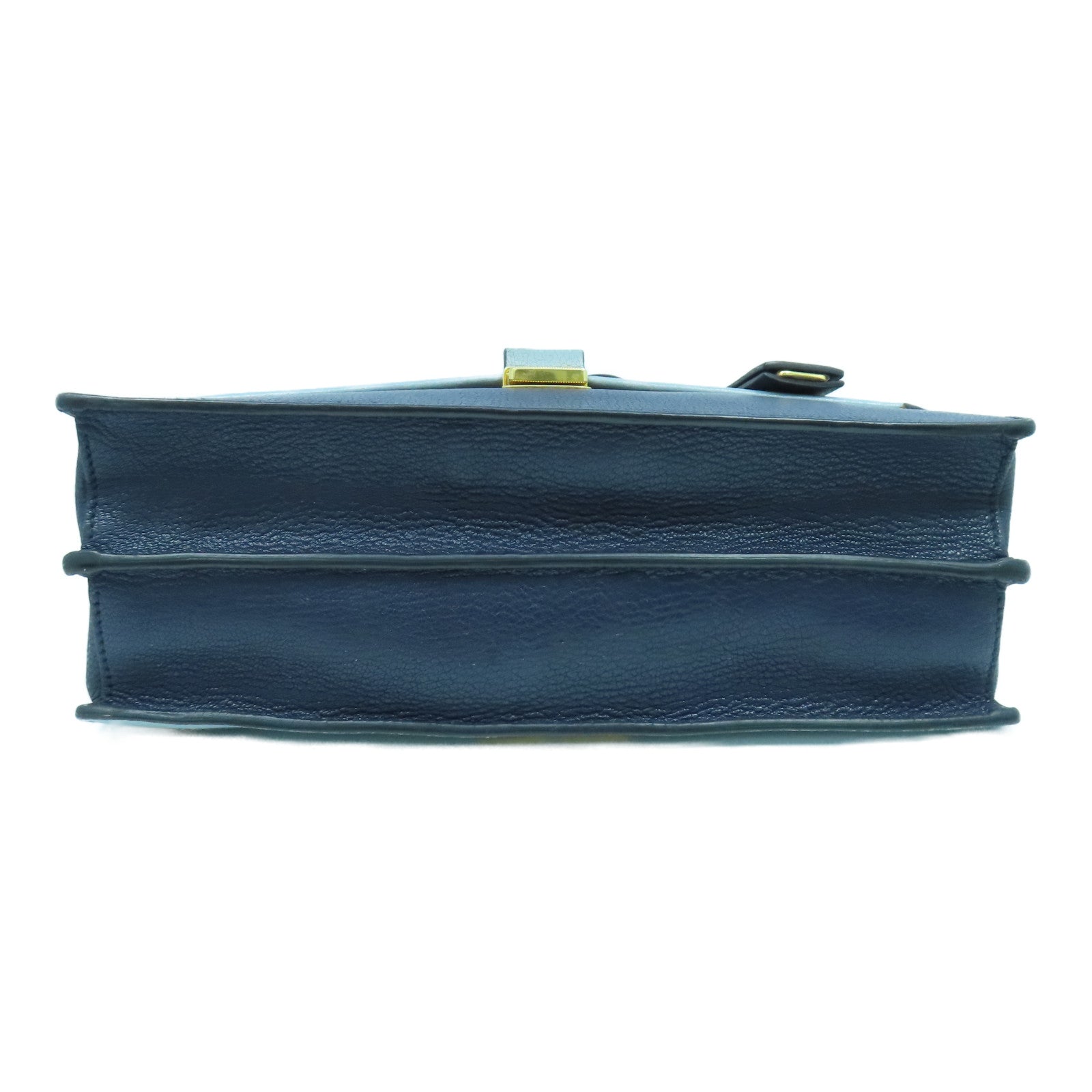 Miu Miu 牛皮皮革Shoulder Bag金扣肩背袋蓝色