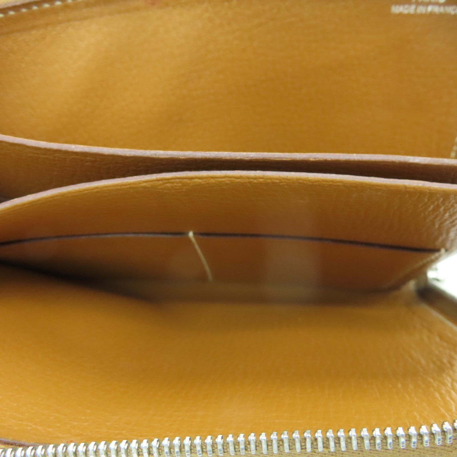 HERMES Epsom皮革Remix Duo Chimeres Wallet銀扣錢包啡色