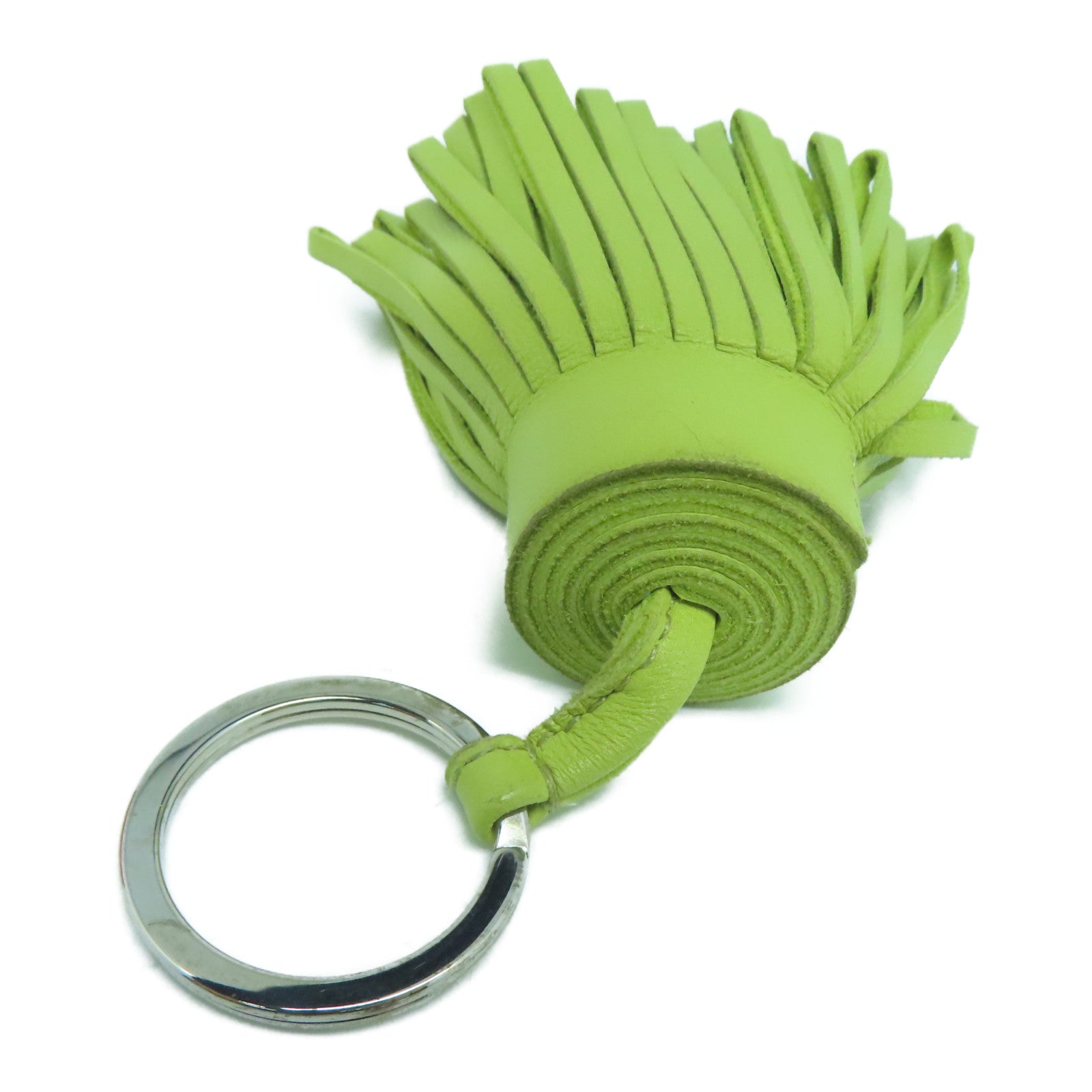 HERMES Swift Leather Carmen Charm / Keychain Yellow