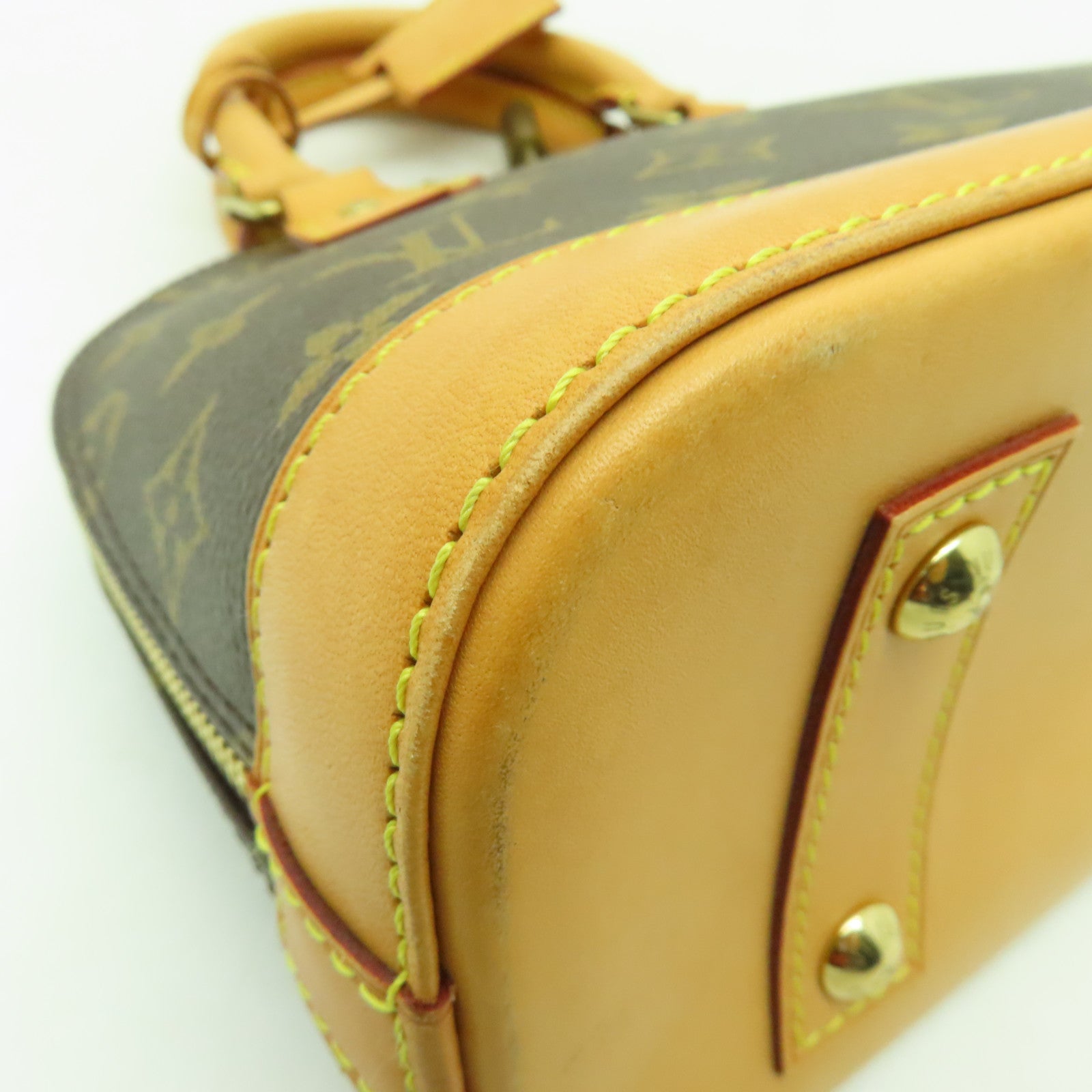 LOUIS VUITTON Monogram Alma BB金扣手挽肩背兩用袋啡色