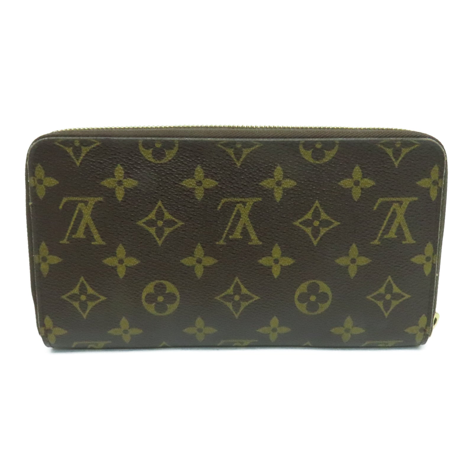 LOUIS VUITTON Monogram Zippy Long Wallet长钱包金扣啡色